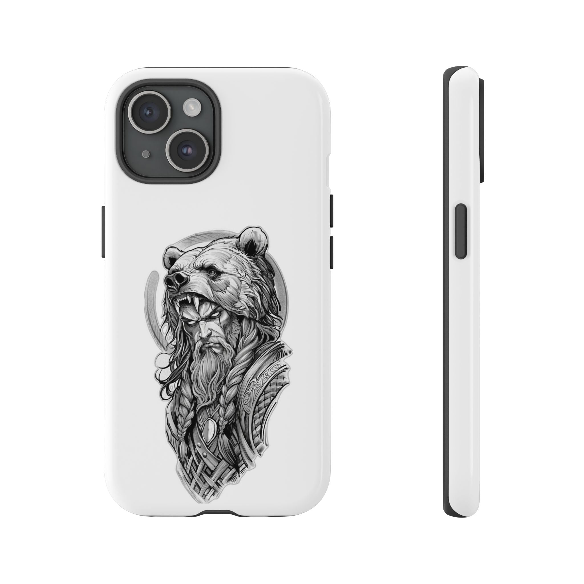Viking Berserker Bear – Norse Warrior iPhone Case