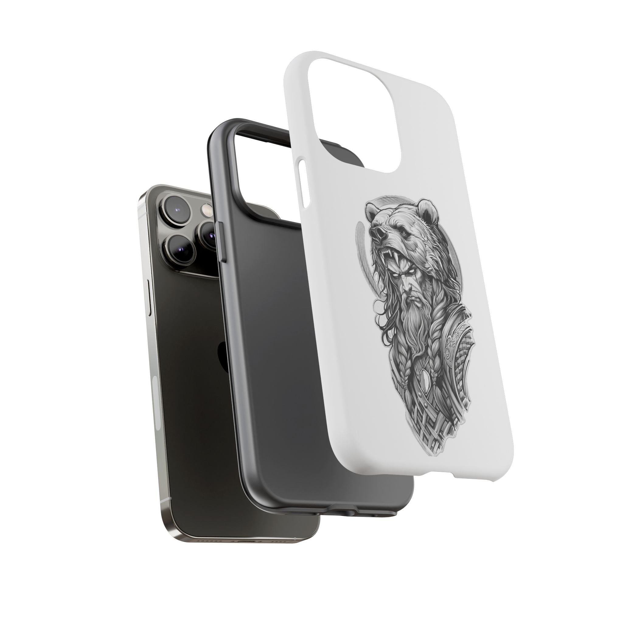 Viking Berserker Bear – Norse Warrior iPhone Case