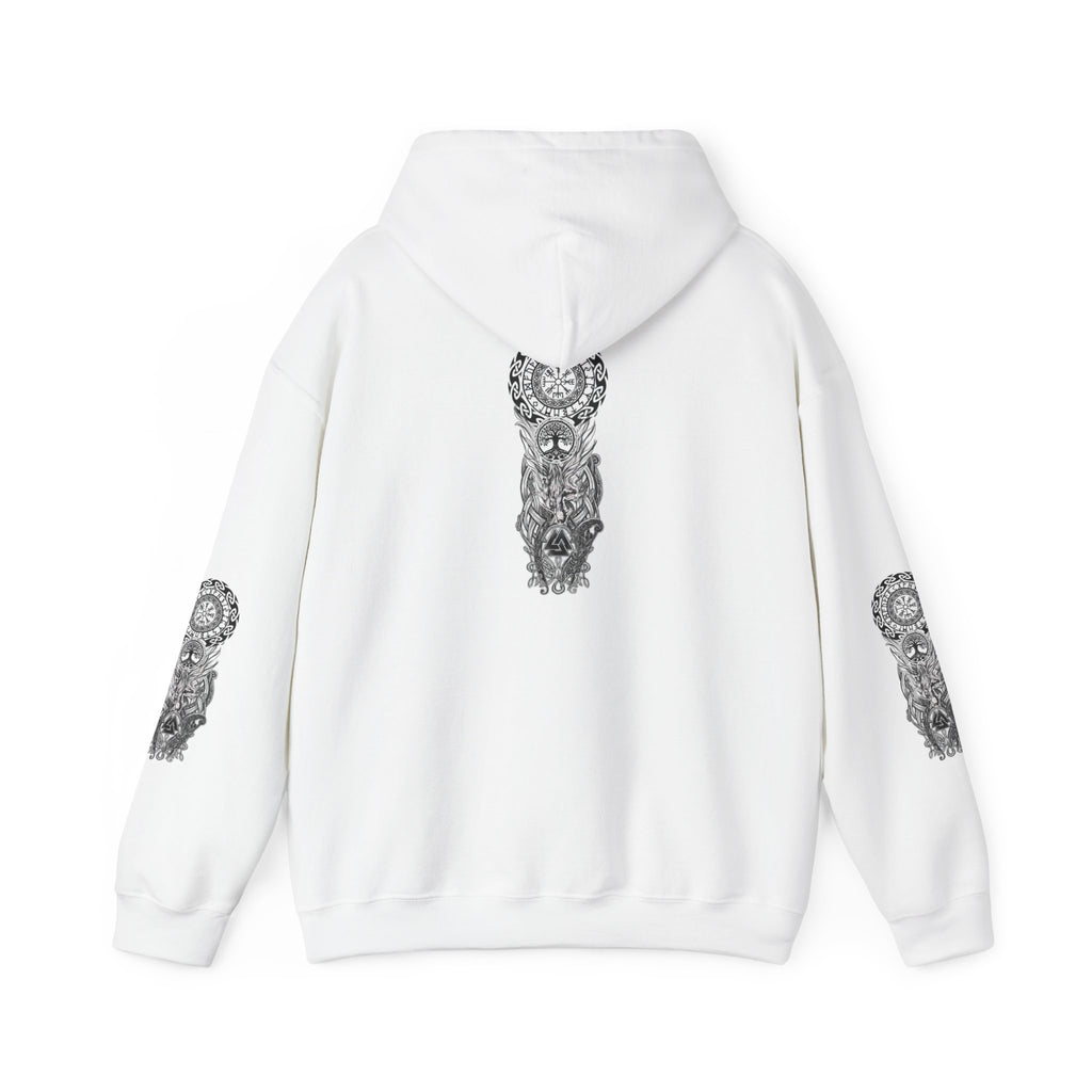 Norse Symbolic Totem Design Chic Graphic Hoodie