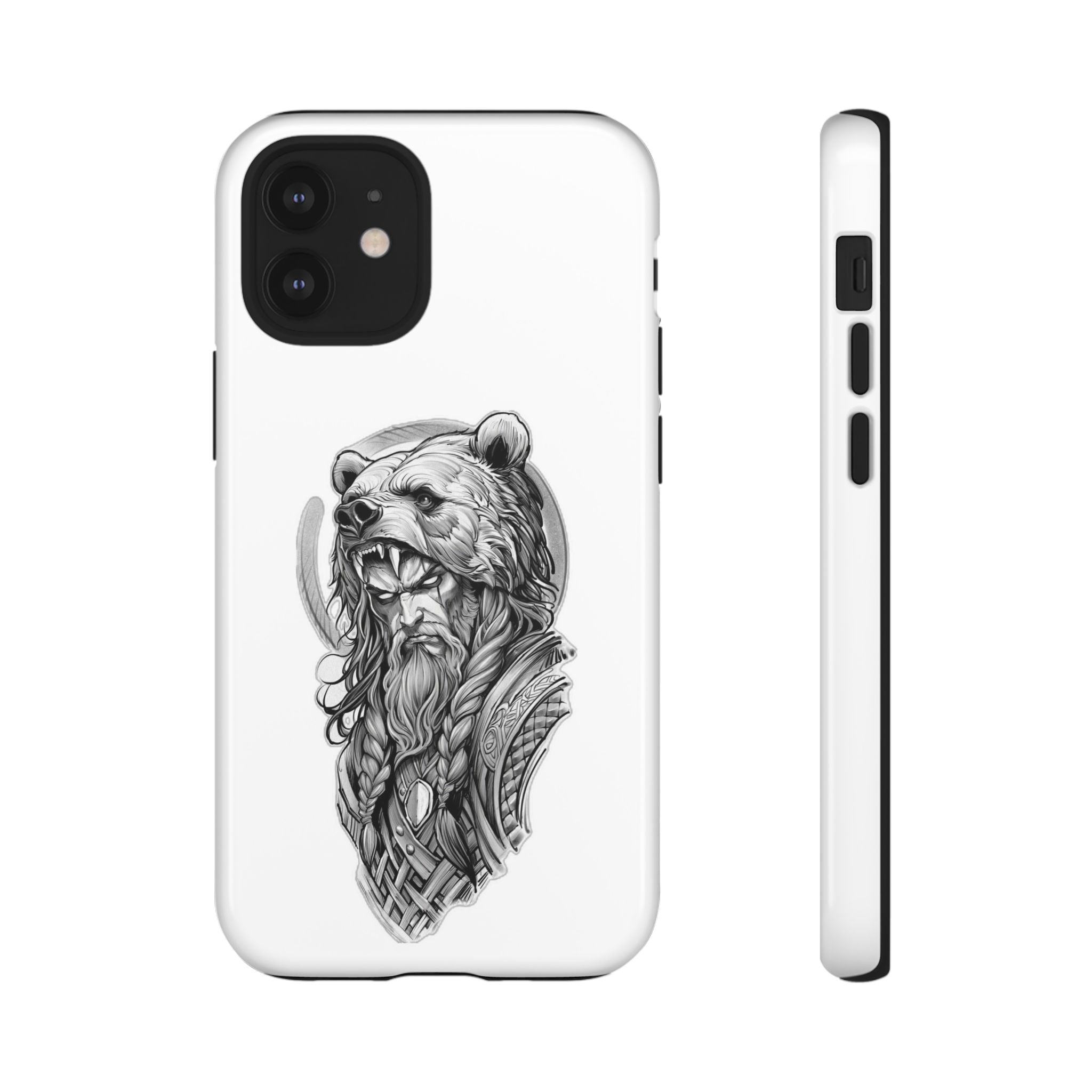 Viking Berserker Bear – Norse Warrior iPhone Case