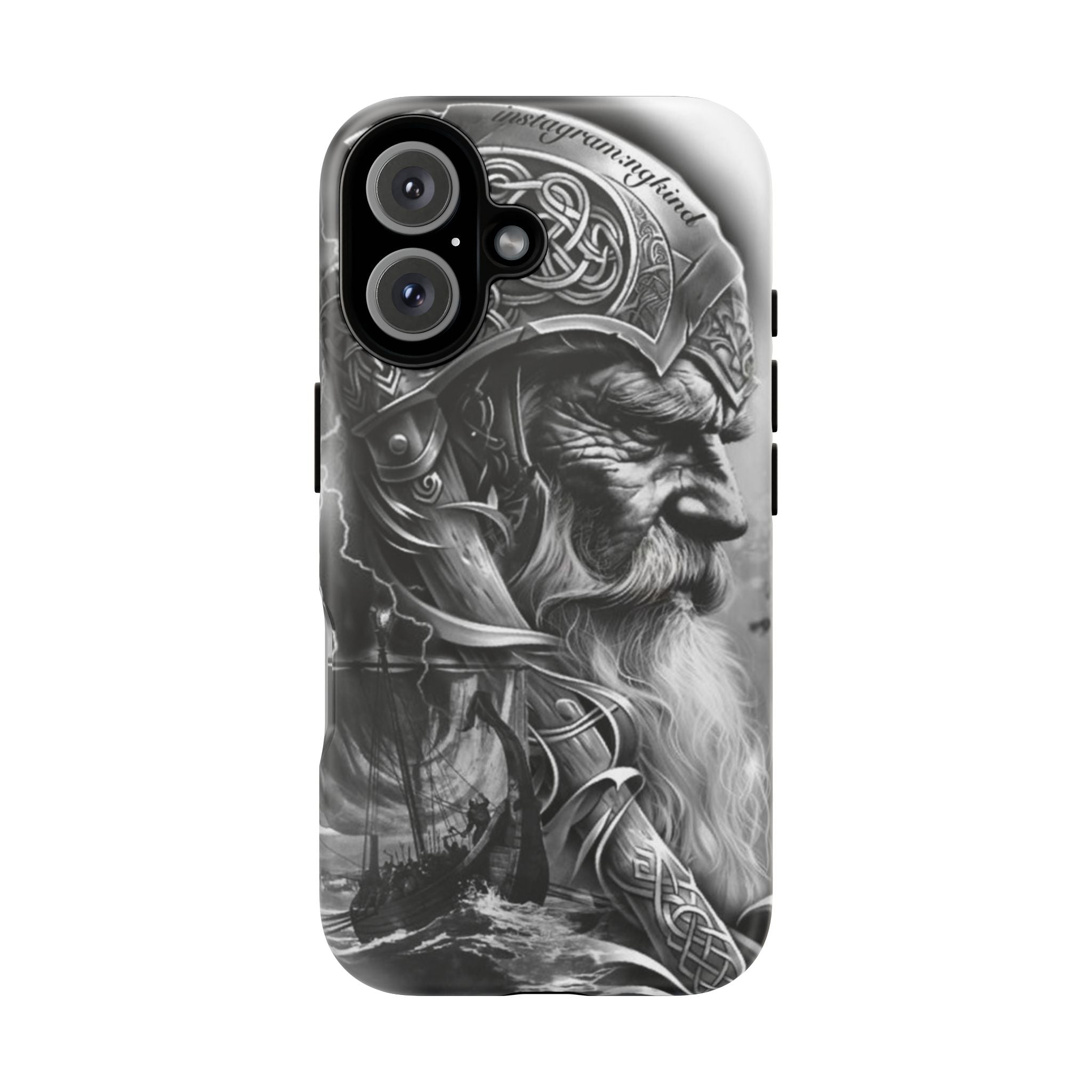 Viking Warrior & Longship – Norse Mythology iPhone Case