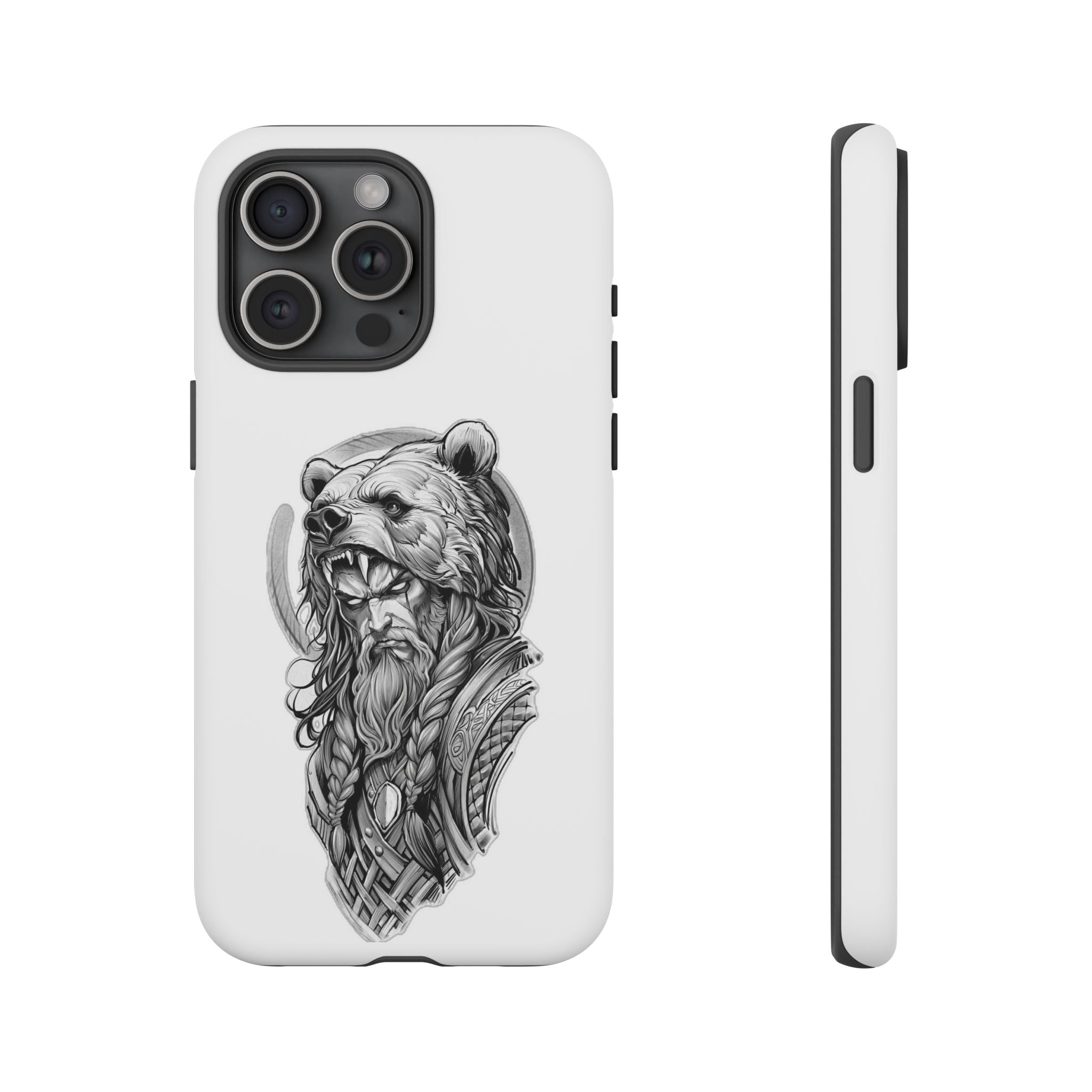 Viking Berserker Bear – Norse Warrior iPhone Case