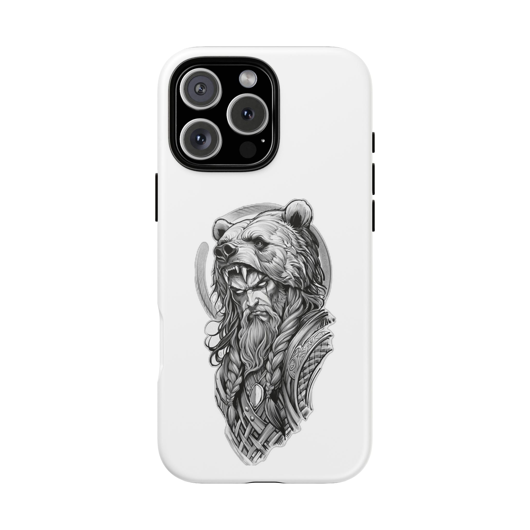 Viking Berserker Bear – Norse Warrior iPhone Case