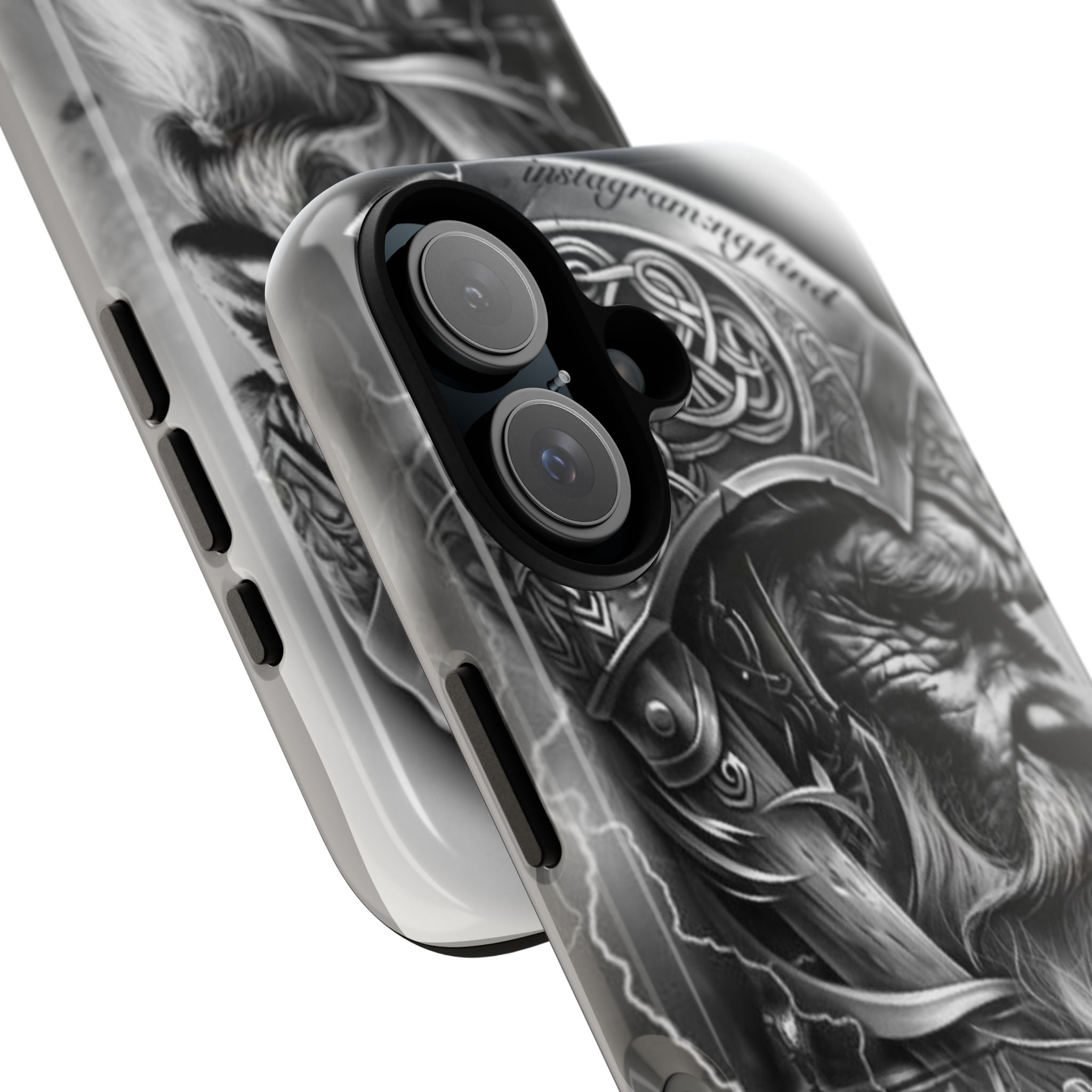 Viking Warrior & Longship – Norse Mythology iPhone Case