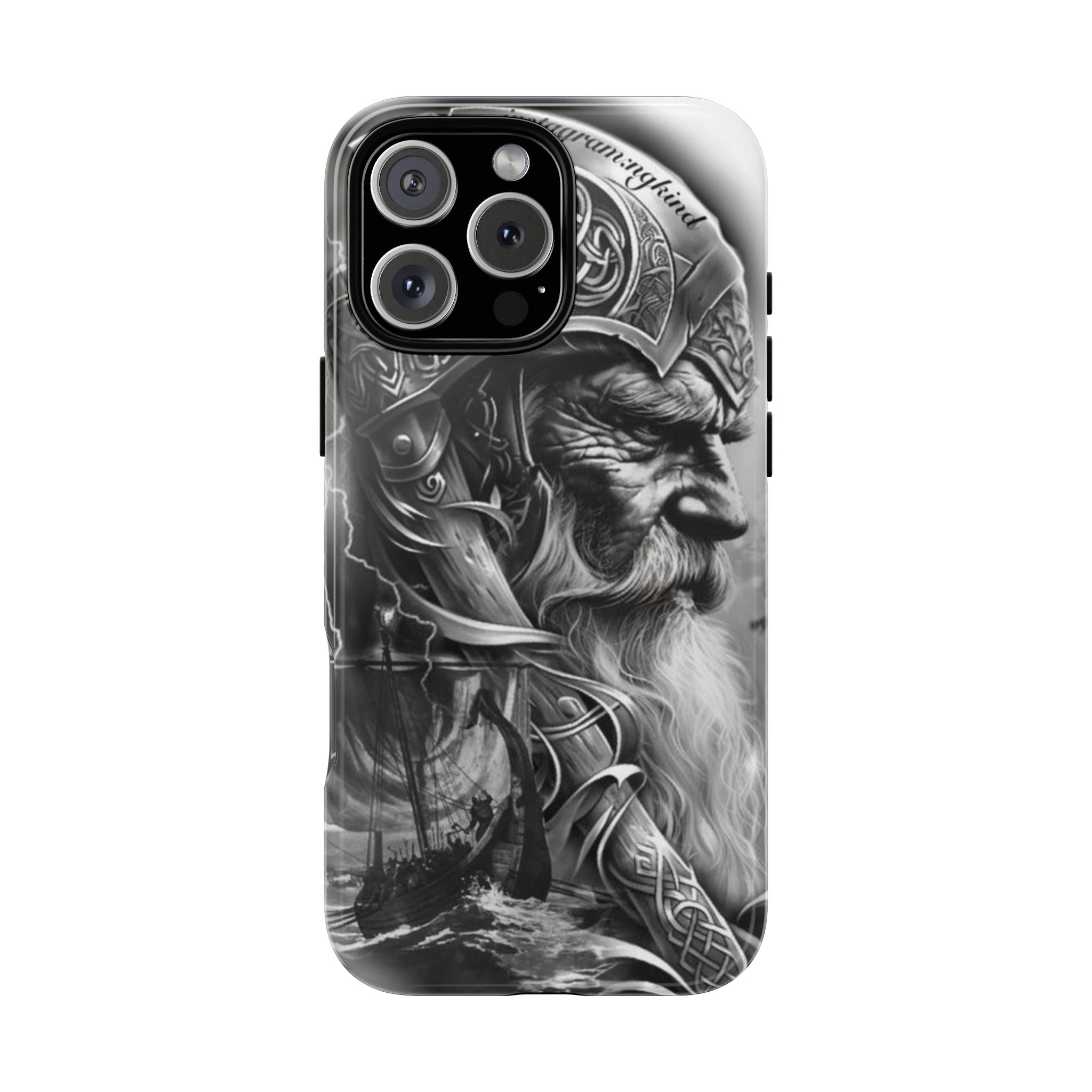 Viking Warrior & Longship – Norse Mythology iPhone Case