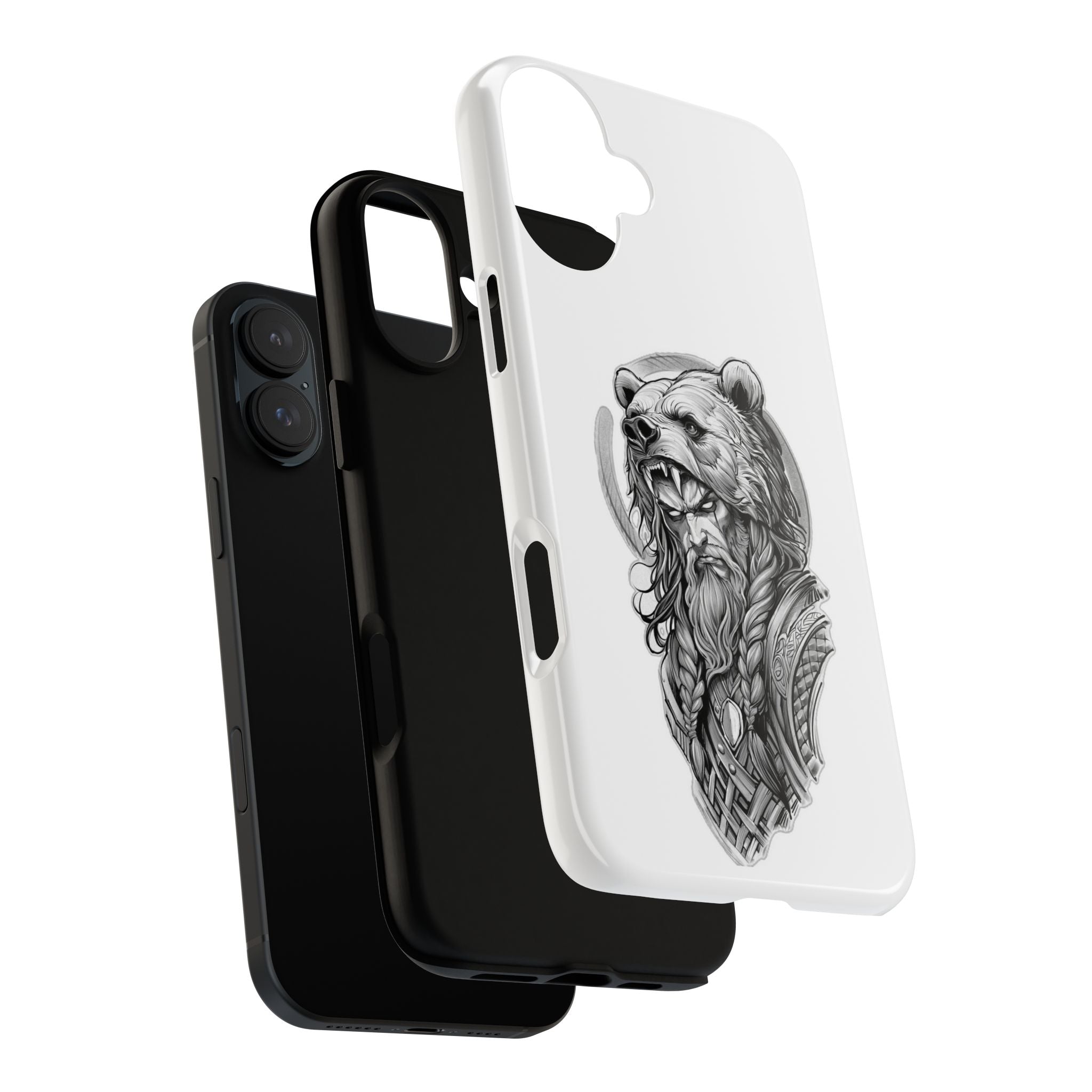 Viking Berserker Bear – Norse Warrior iPhone Case