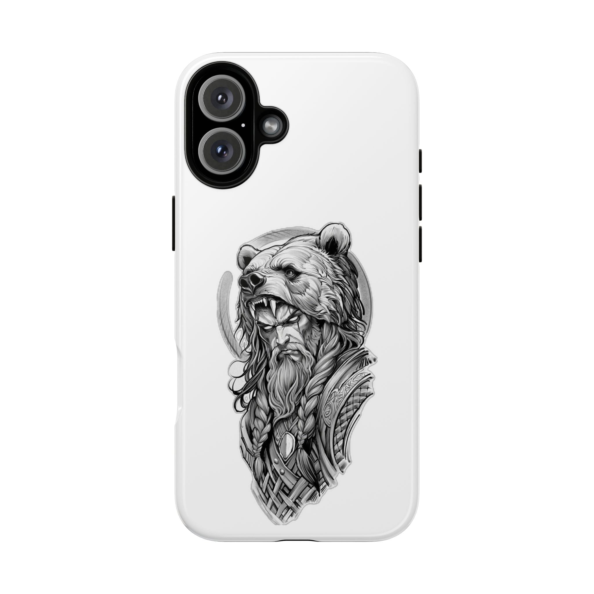 Viking Berserker Bear – Norse Warrior iPhone Case