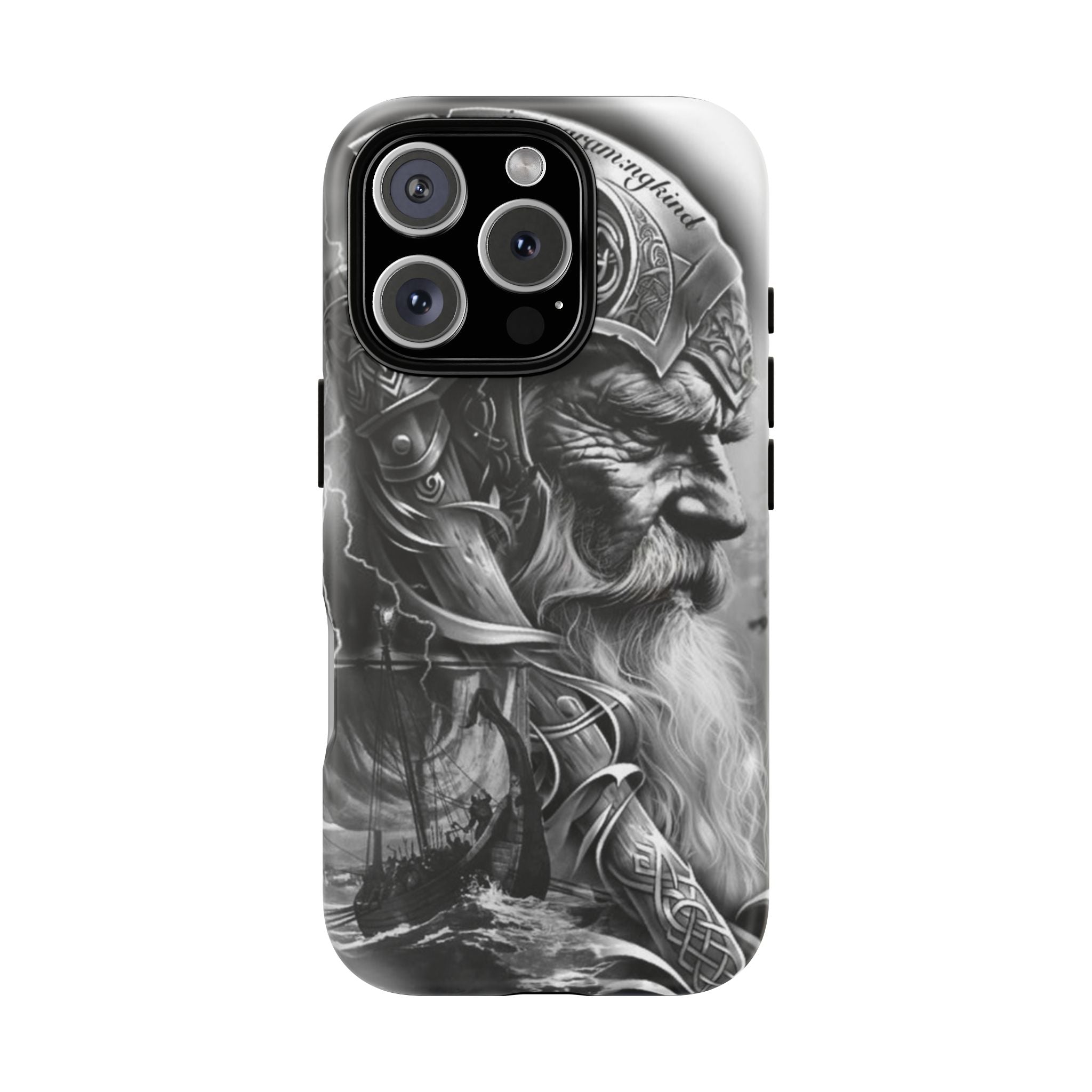 Viking Warrior & Longship – Norse Mythology iPhone Case