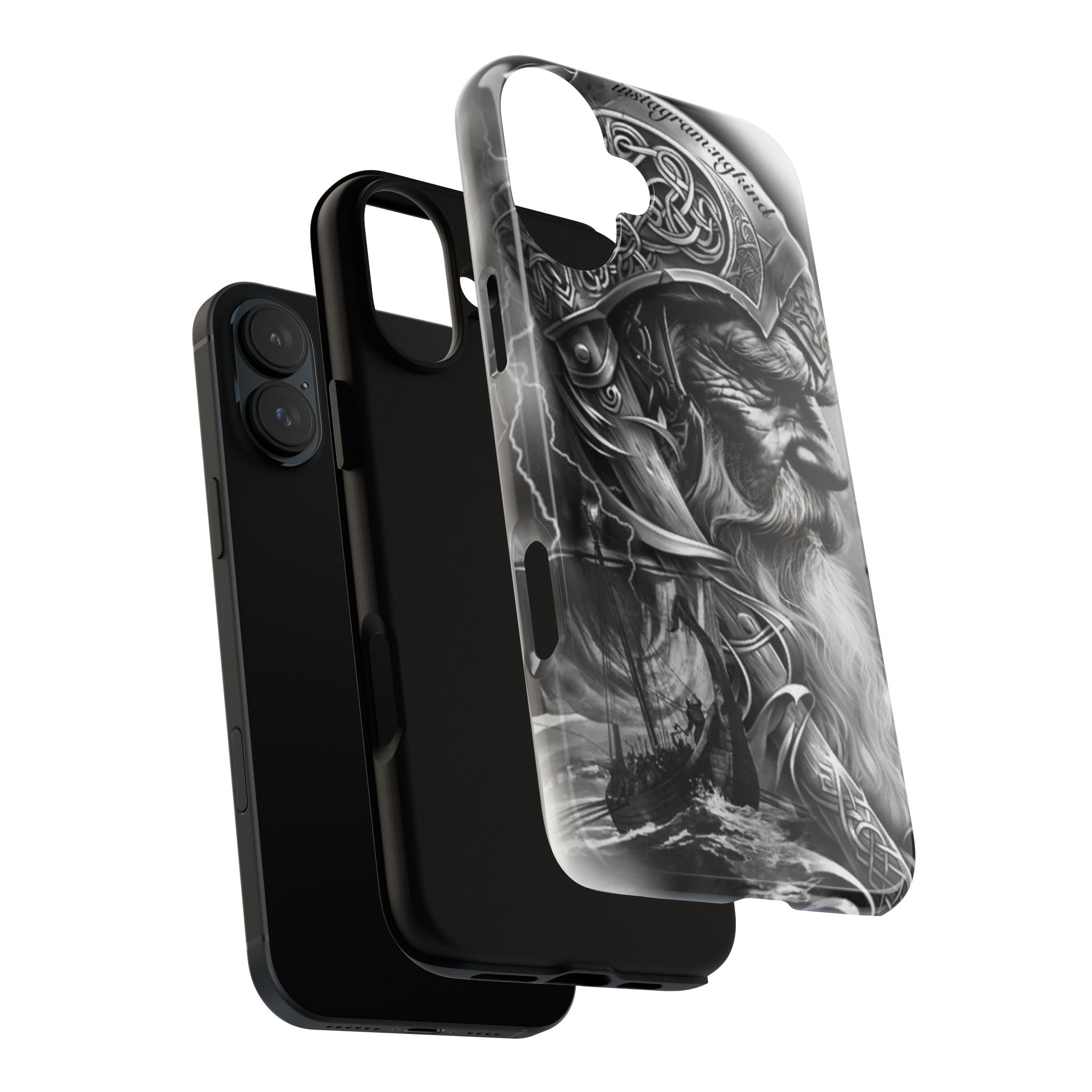 Viking Warrior & Longship – Norse Mythology iPhone Case