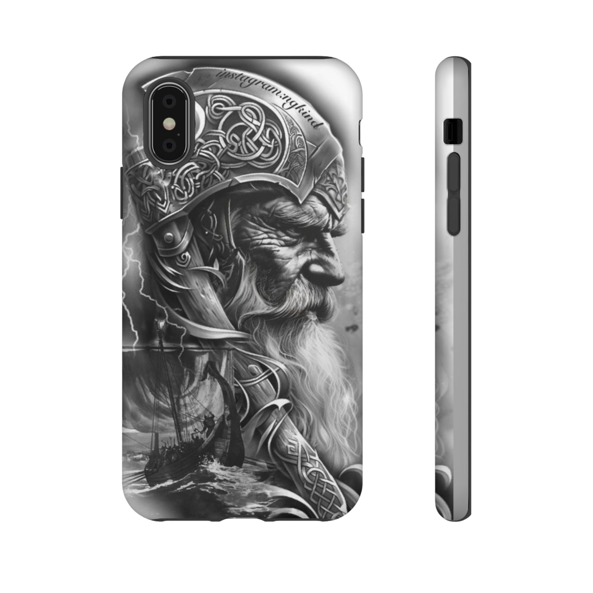 Viking Warrior & Longship – Norse Mythology iPhone Case