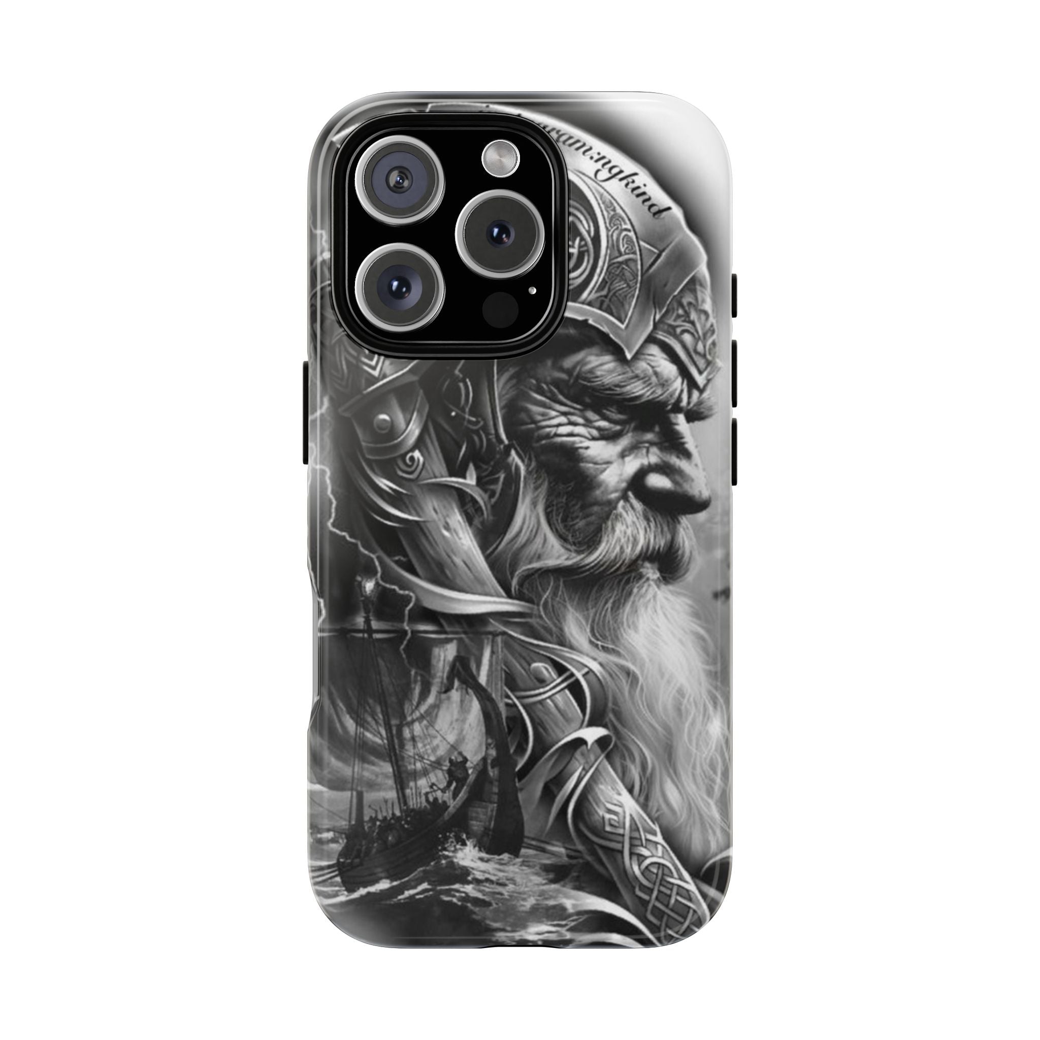Viking Warrior & Longship – Norse Mythology iPhone Case