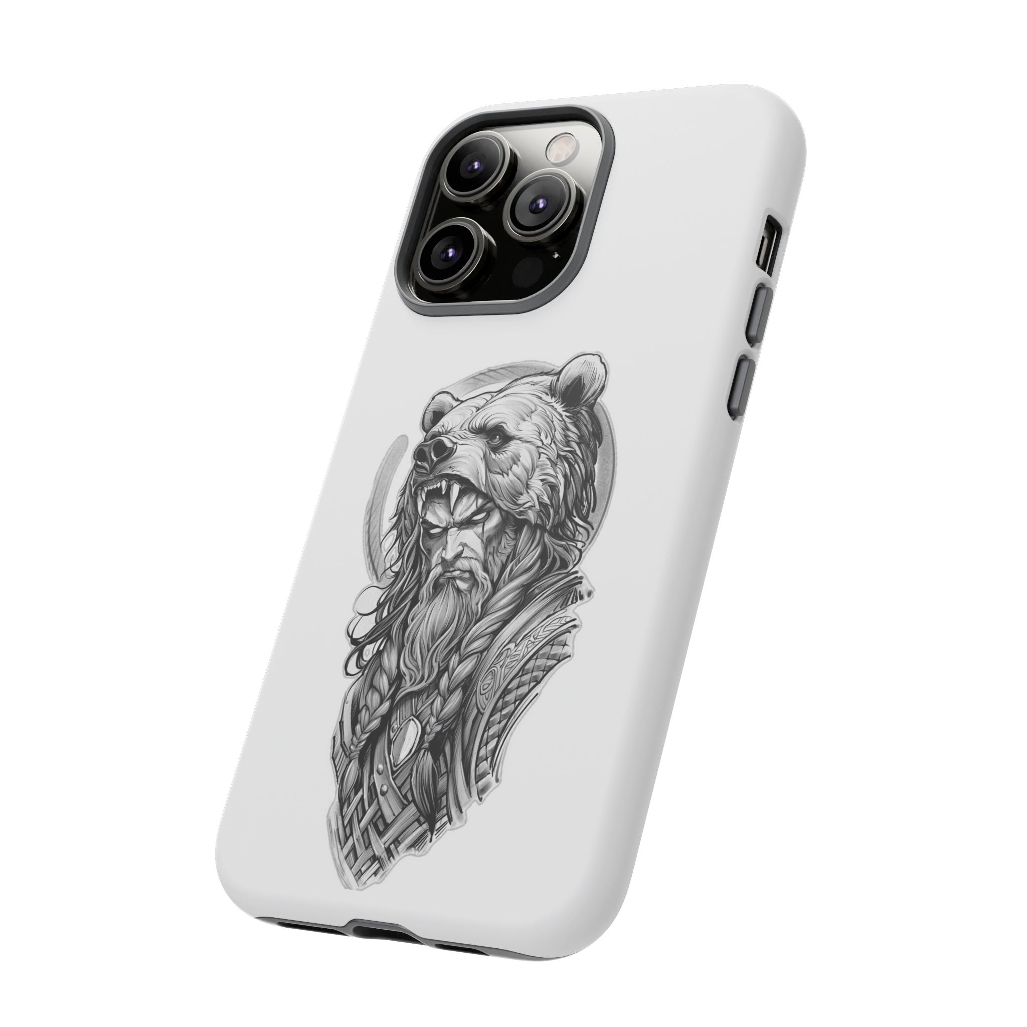 Viking Berserker Bear – Norse Warrior iPhone Case