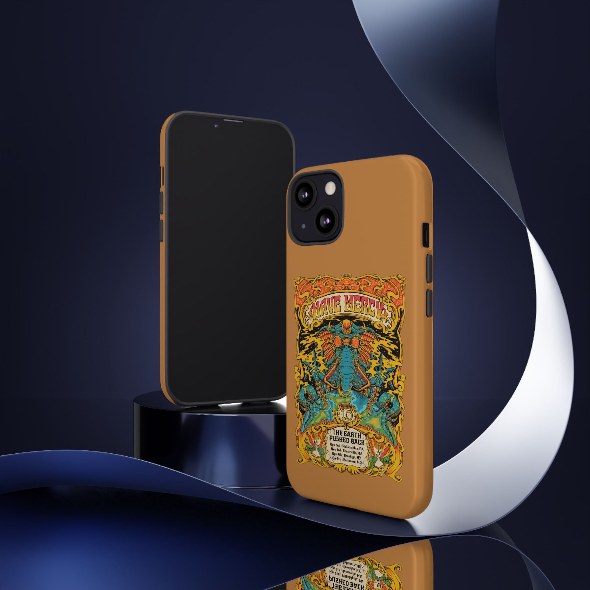 Psychedelic Elephant Warrior – Trippy Retro iPhone Case