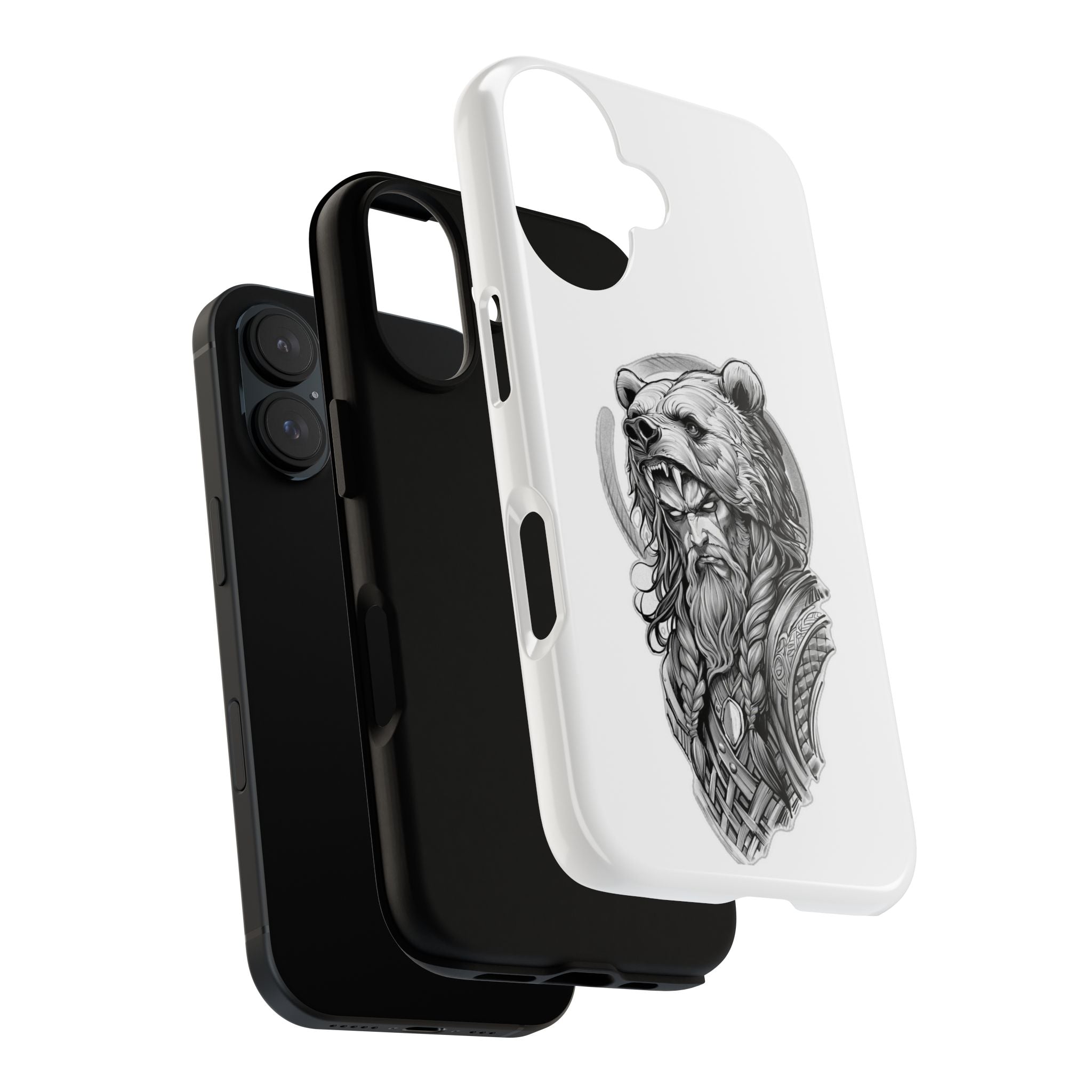 Viking Berserker Bear – Norse Warrior iPhone Case