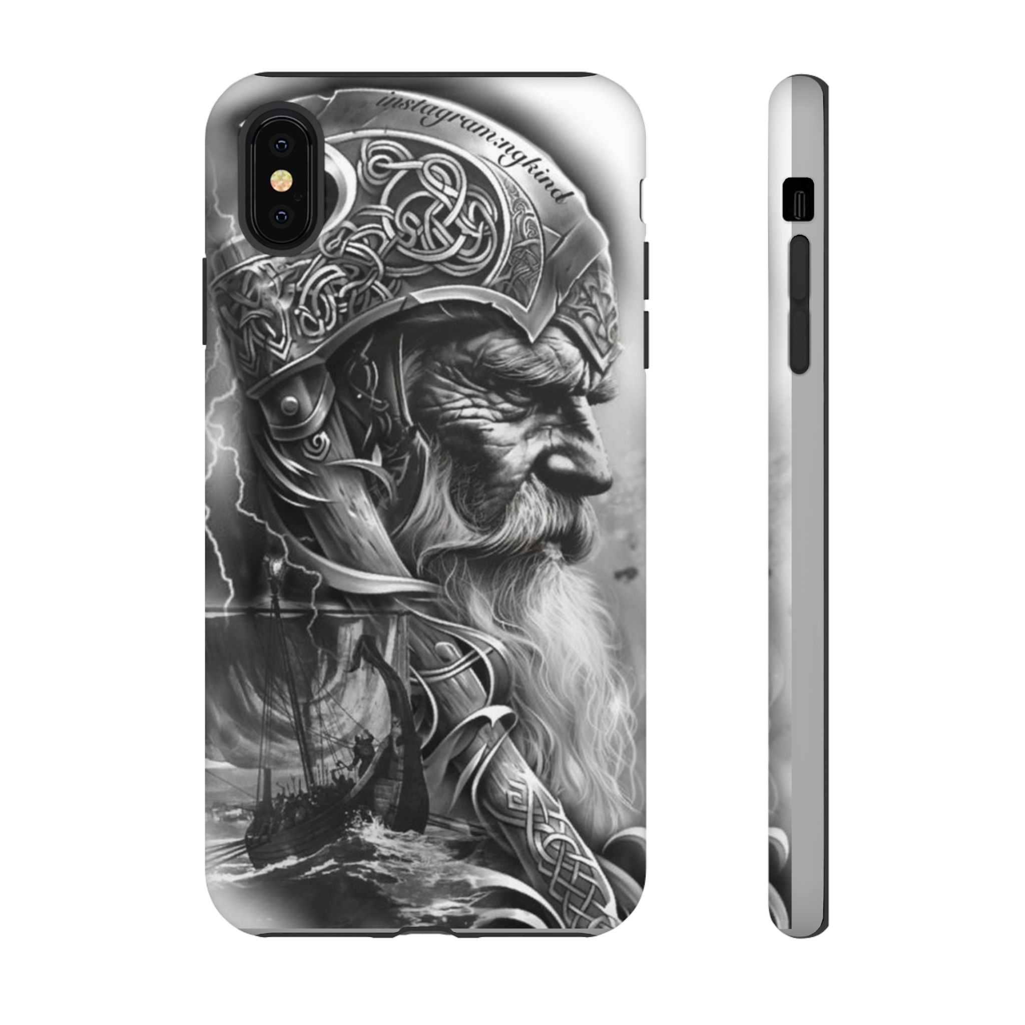 Viking Warrior & Longship – Norse Mythology iPhone Case