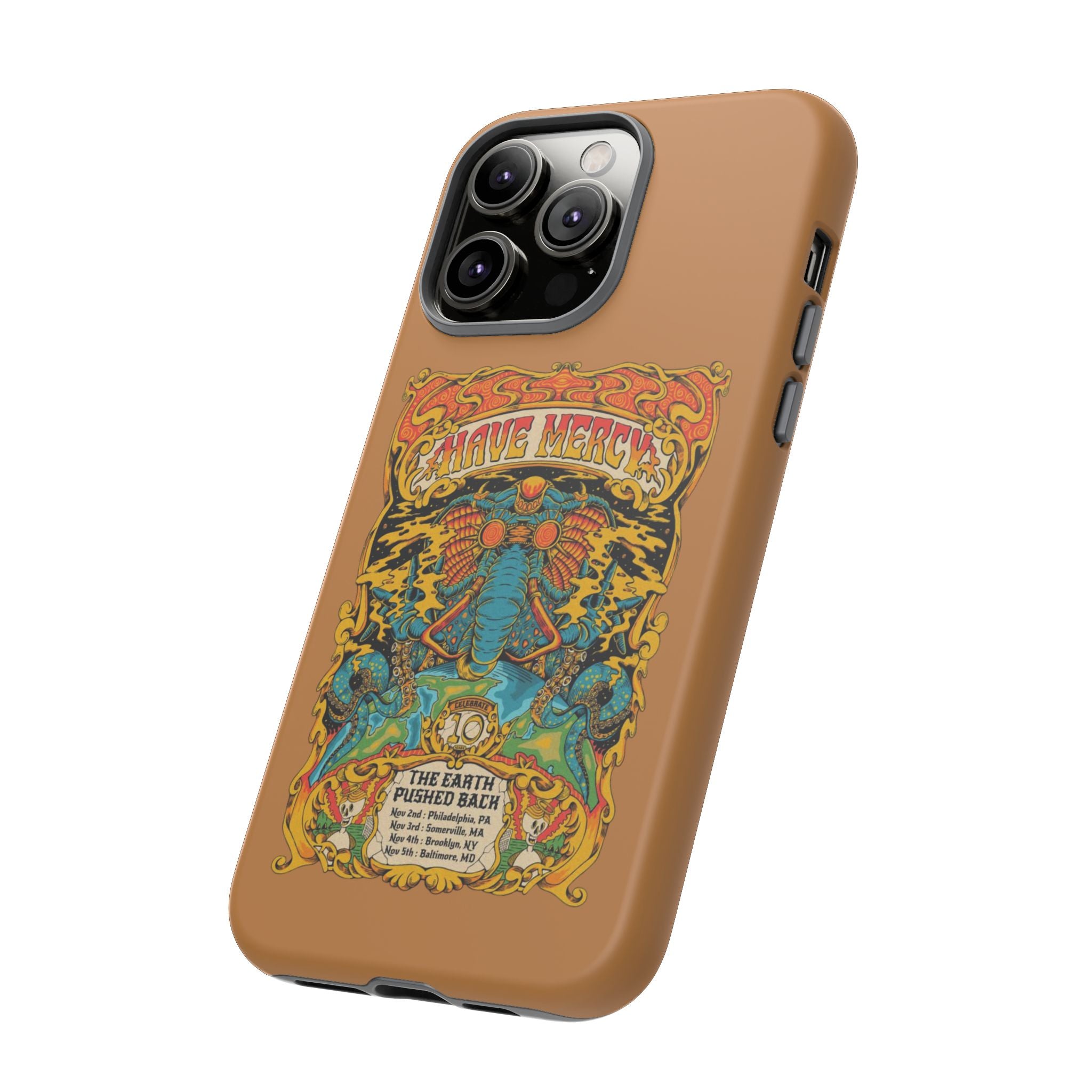 Psychedelic Elephant Warrior – Trippy Retro iPhone Case