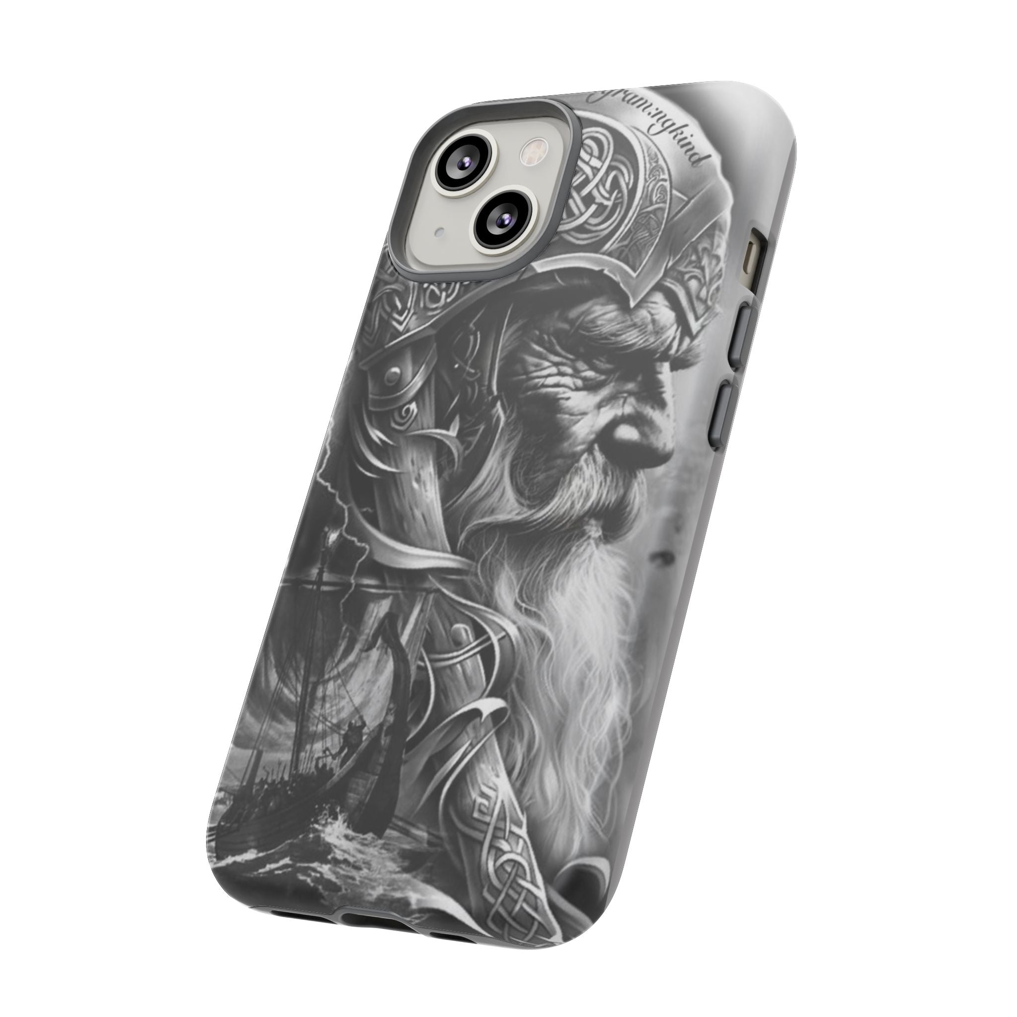 Viking Warrior & Longship – Norse Mythology iPhone Case
