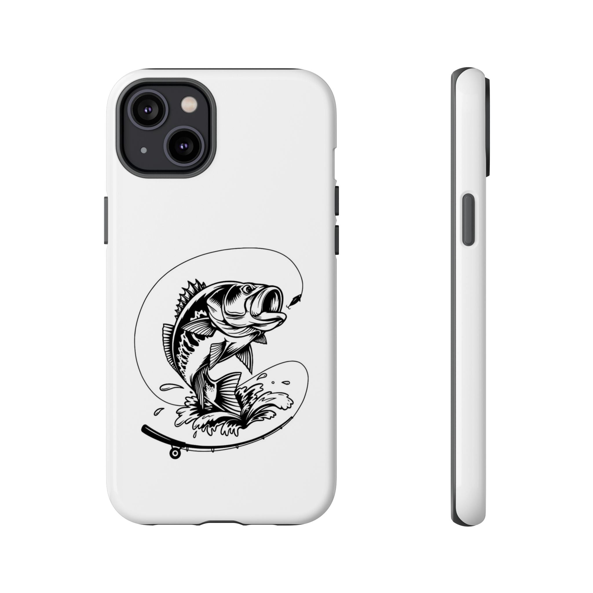 Jumping Bass Fishing – Angler Sport iPhone Case