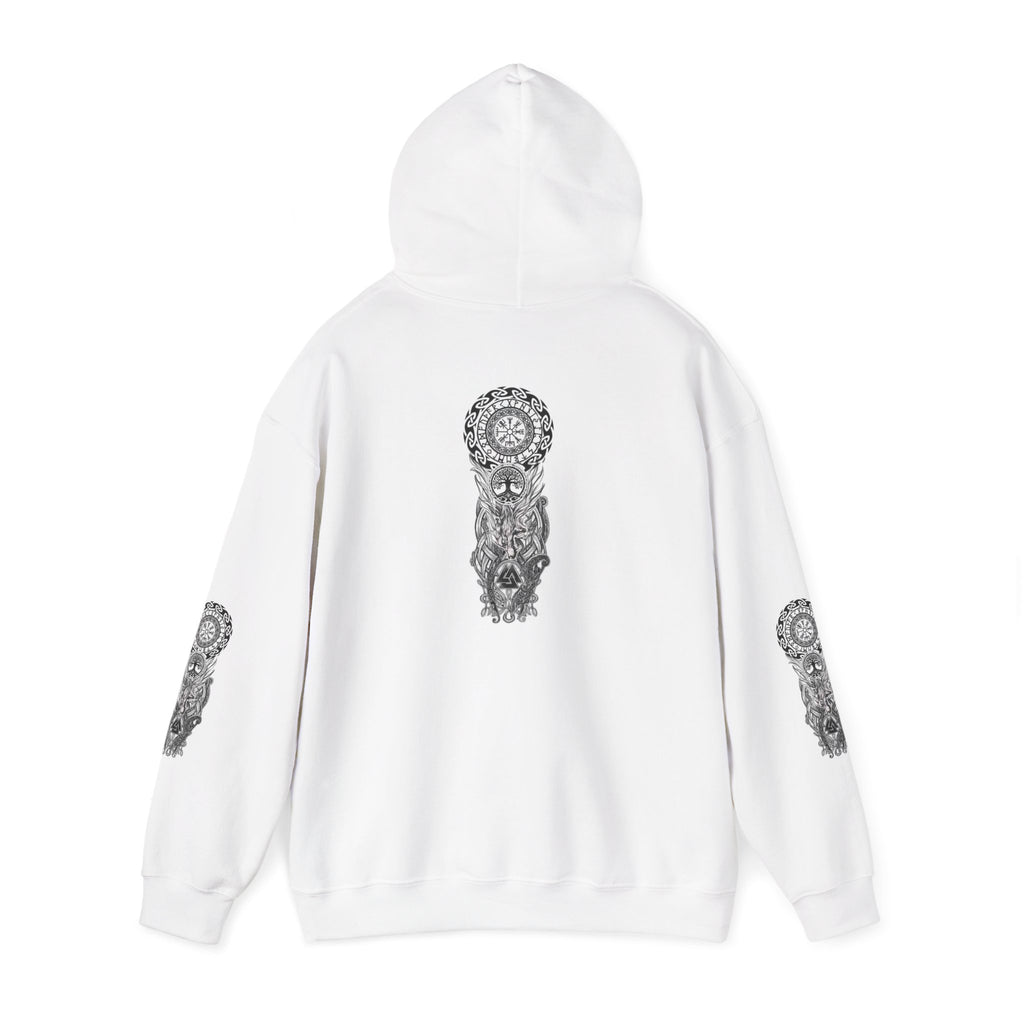 Norse Symbolic Totem Design Chic Graphic Hoodie
