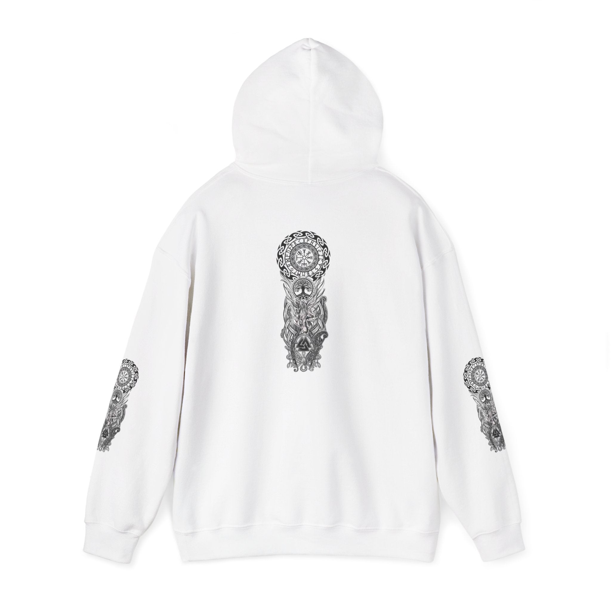 Norse Symbolic Totem Design Chic Graphic Hoodie