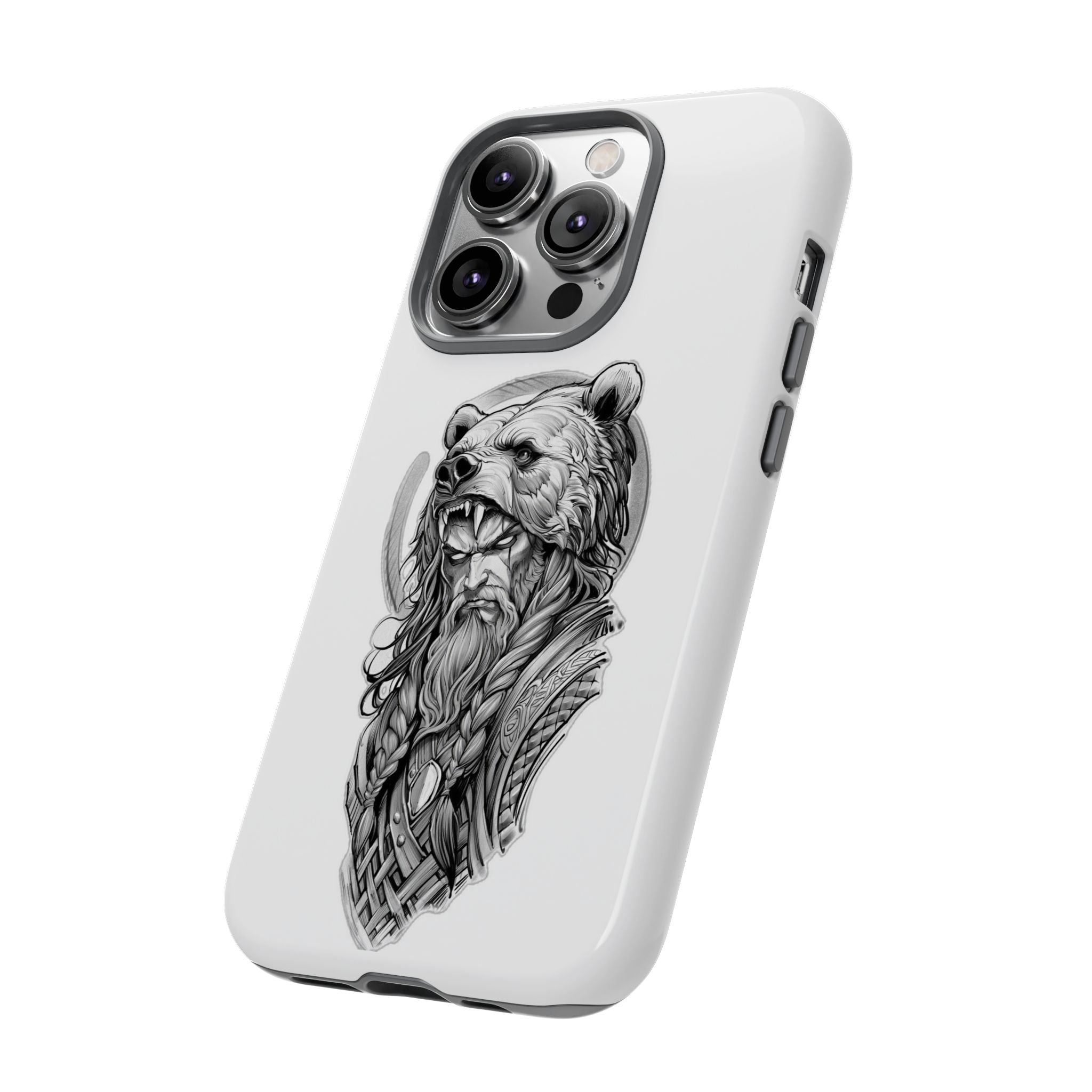 Viking Berserker Bear – Norse Warrior iPhone Case