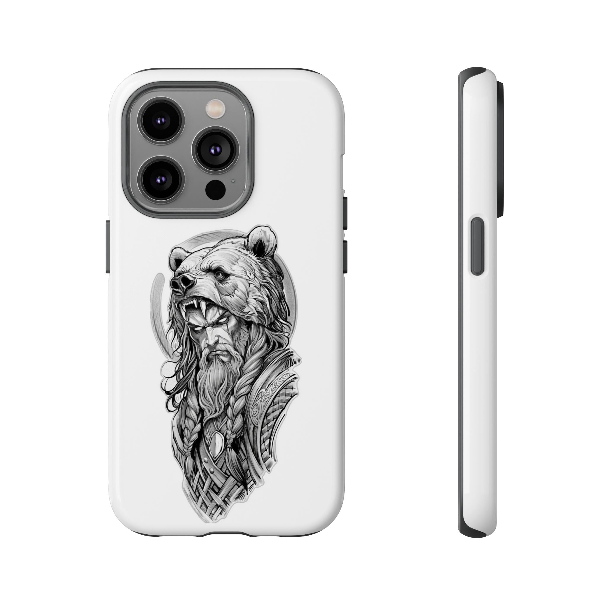 Viking Berserker Bear – Norse Warrior iPhone Case