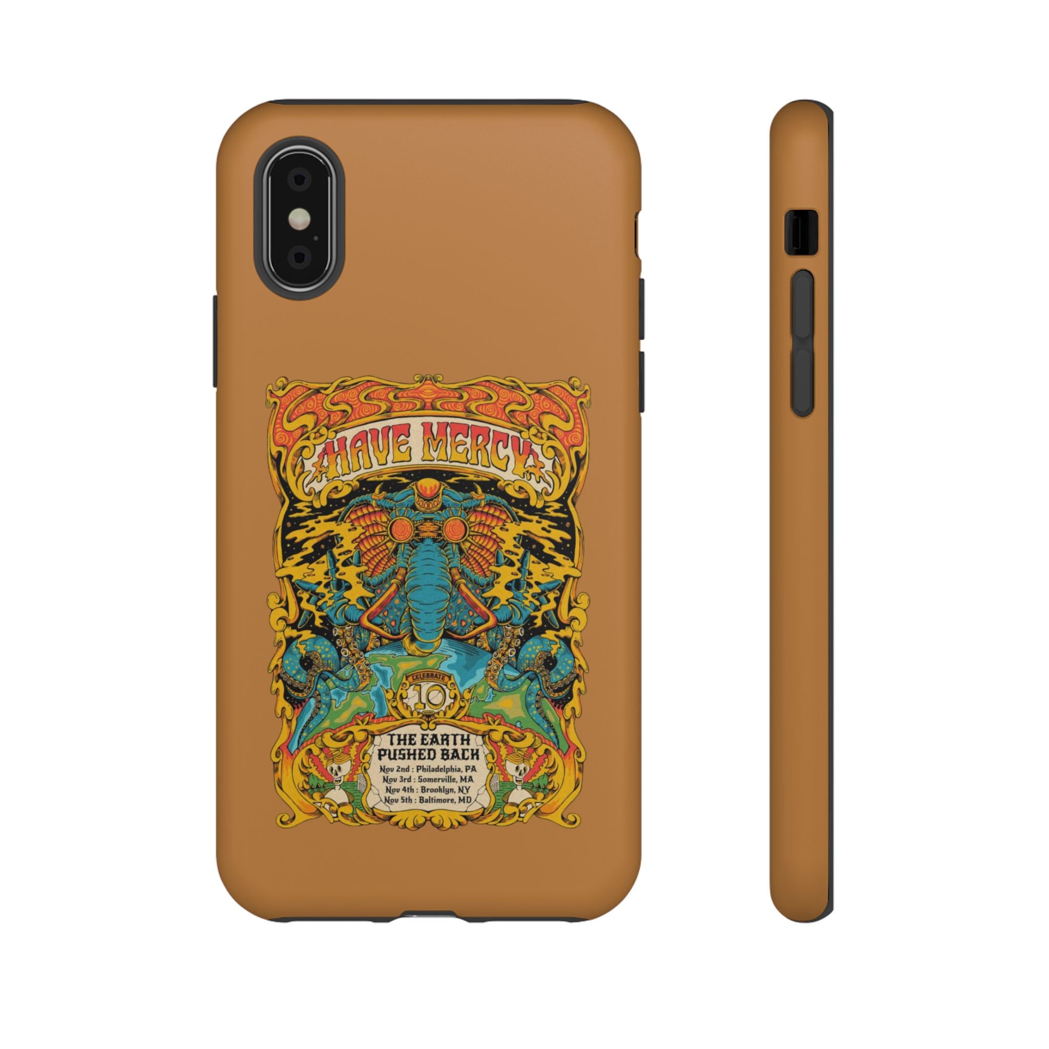 Psychedelic Elephant Warrior – Trippy Retro iPhone Case