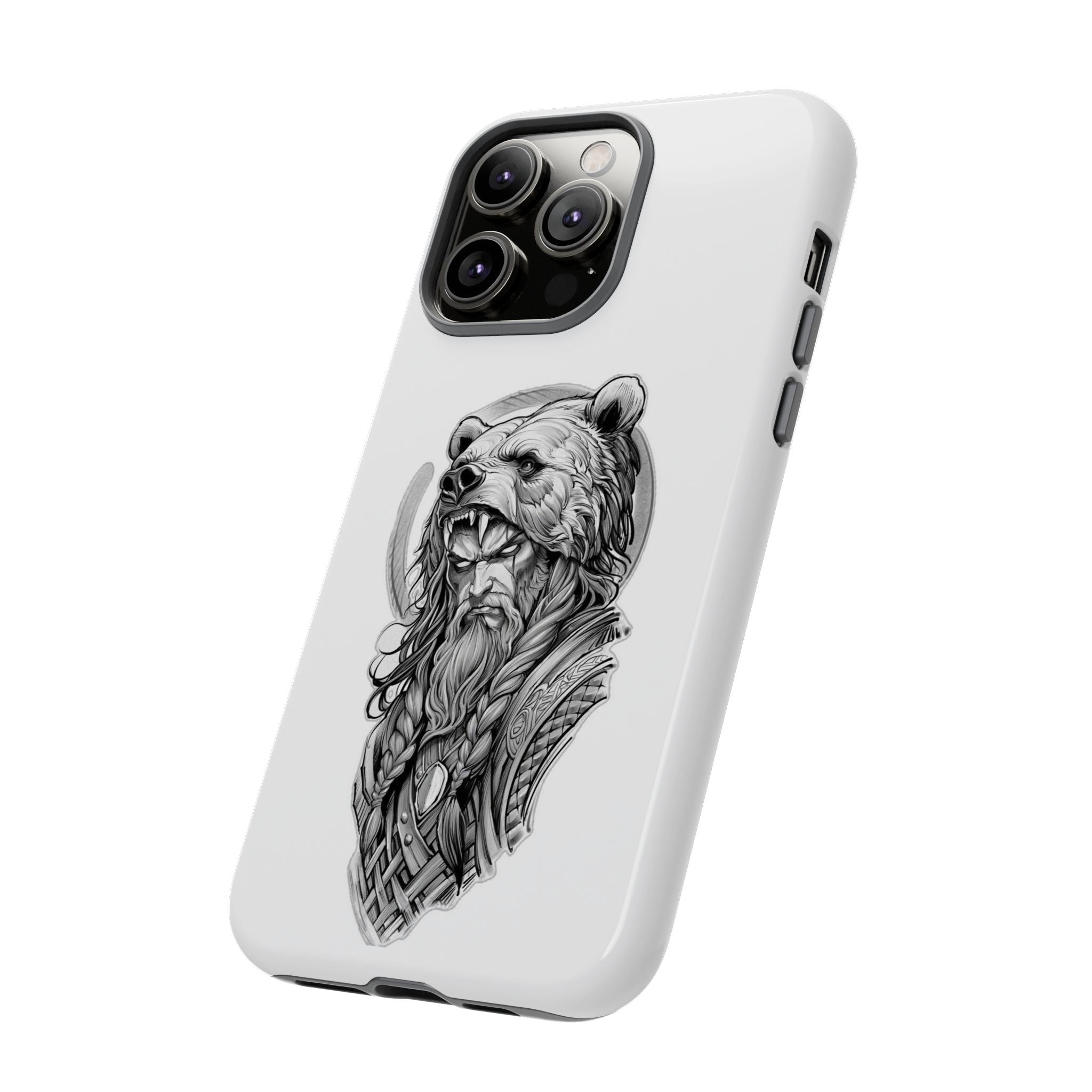 Viking Berserker Bear – Norse Warrior iPhone Case