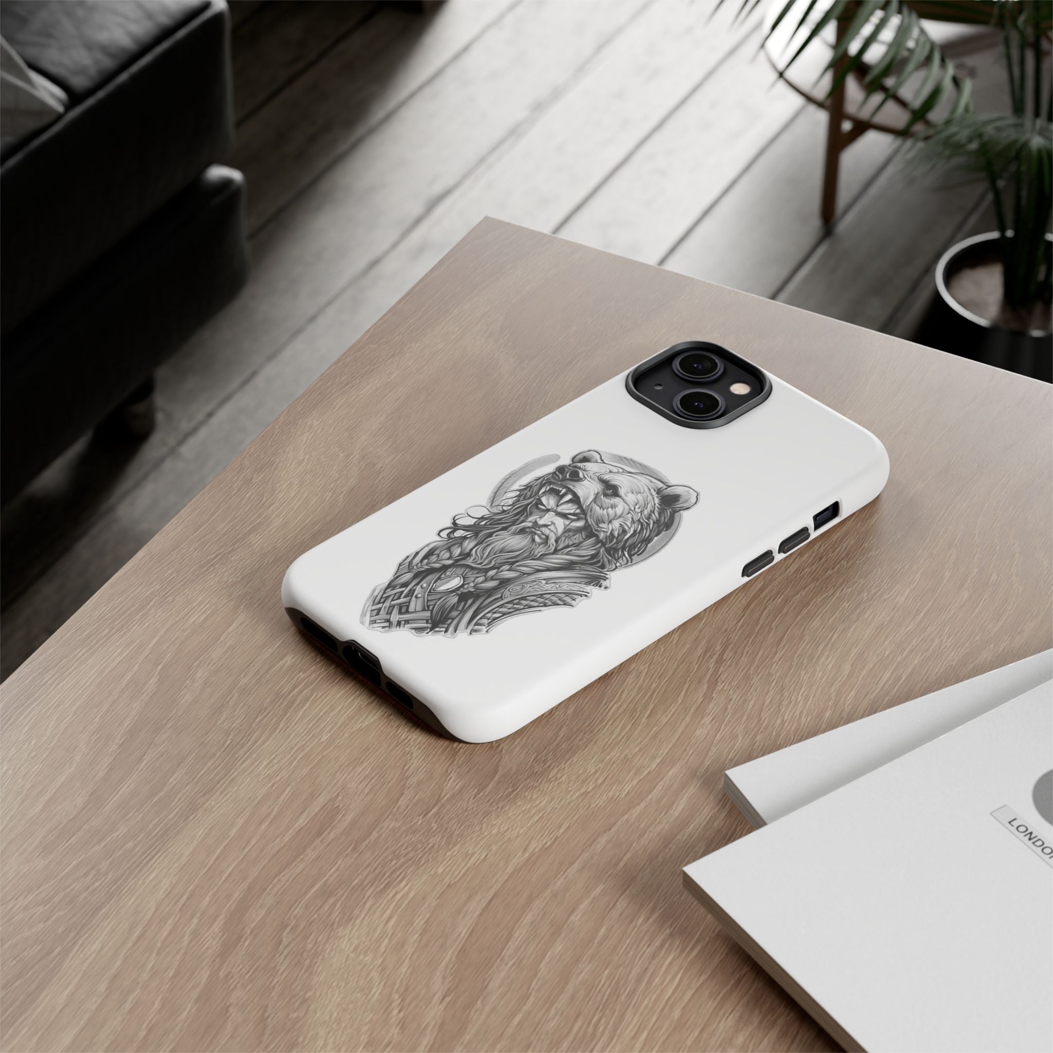 Viking Berserker Bear – Norse Warrior iPhone Case