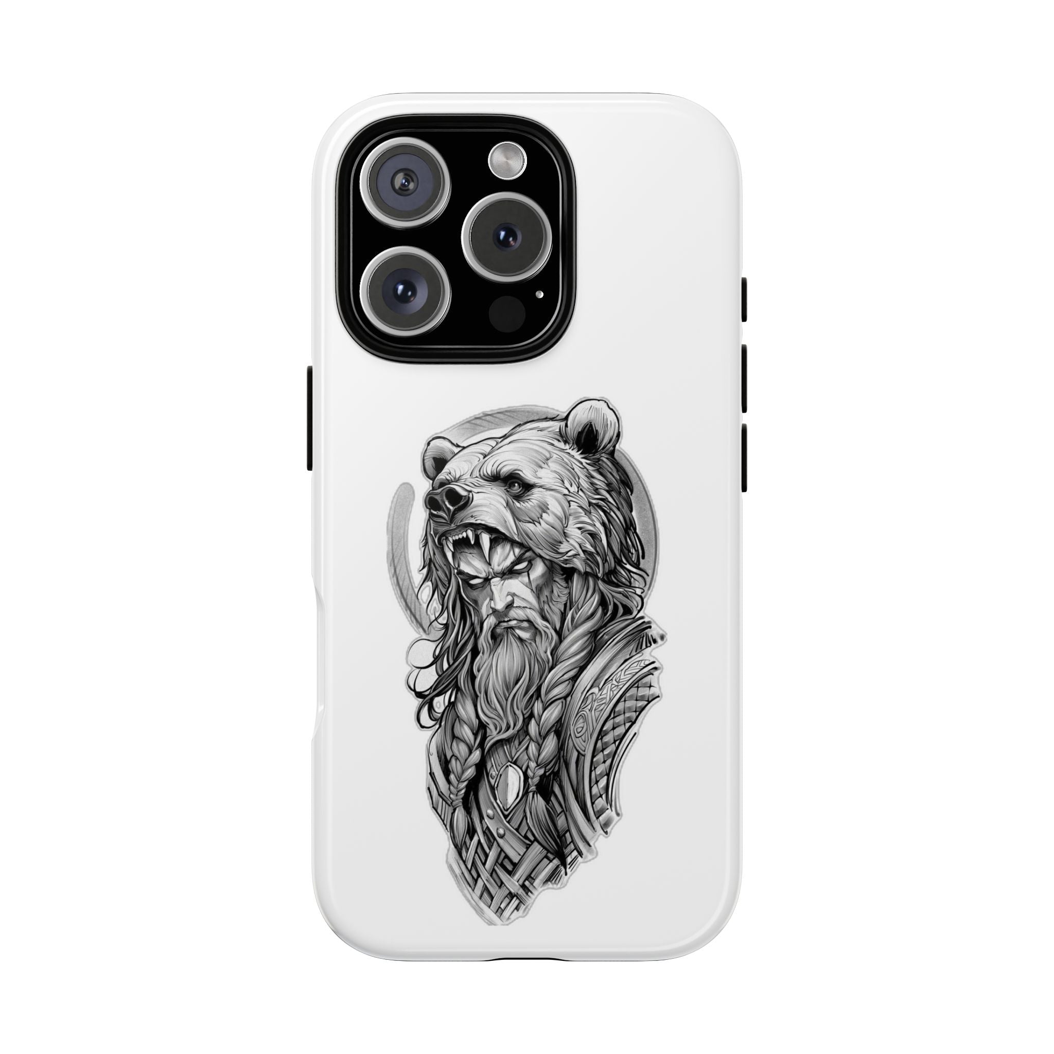 Viking Berserker Bear – Norse Warrior iPhone Case