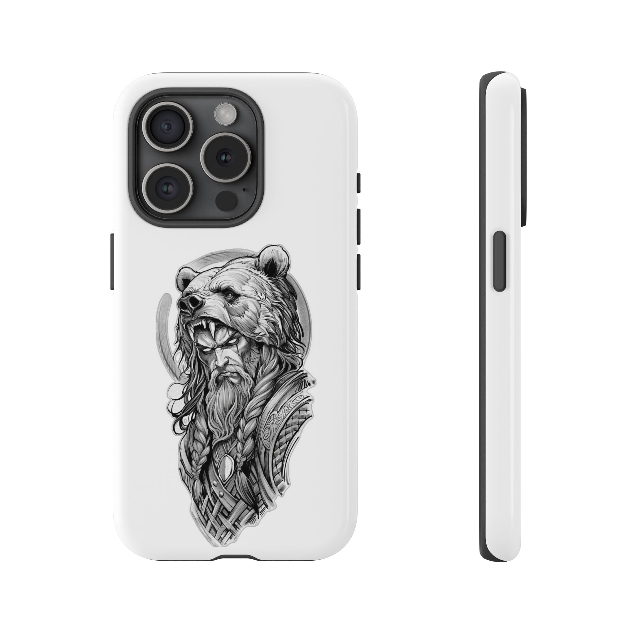 Viking Berserker Bear – Norse Warrior iPhone Case