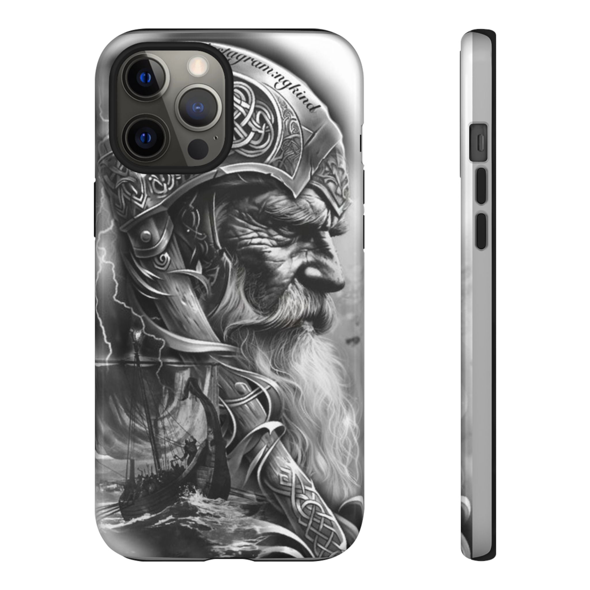 Viking Warrior & Longship – Norse Mythology iPhone Case