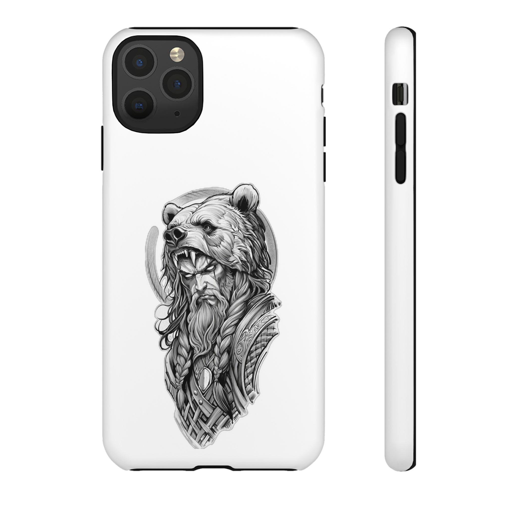 Viking Berserker Bear – Norse Warrior iPhone Case