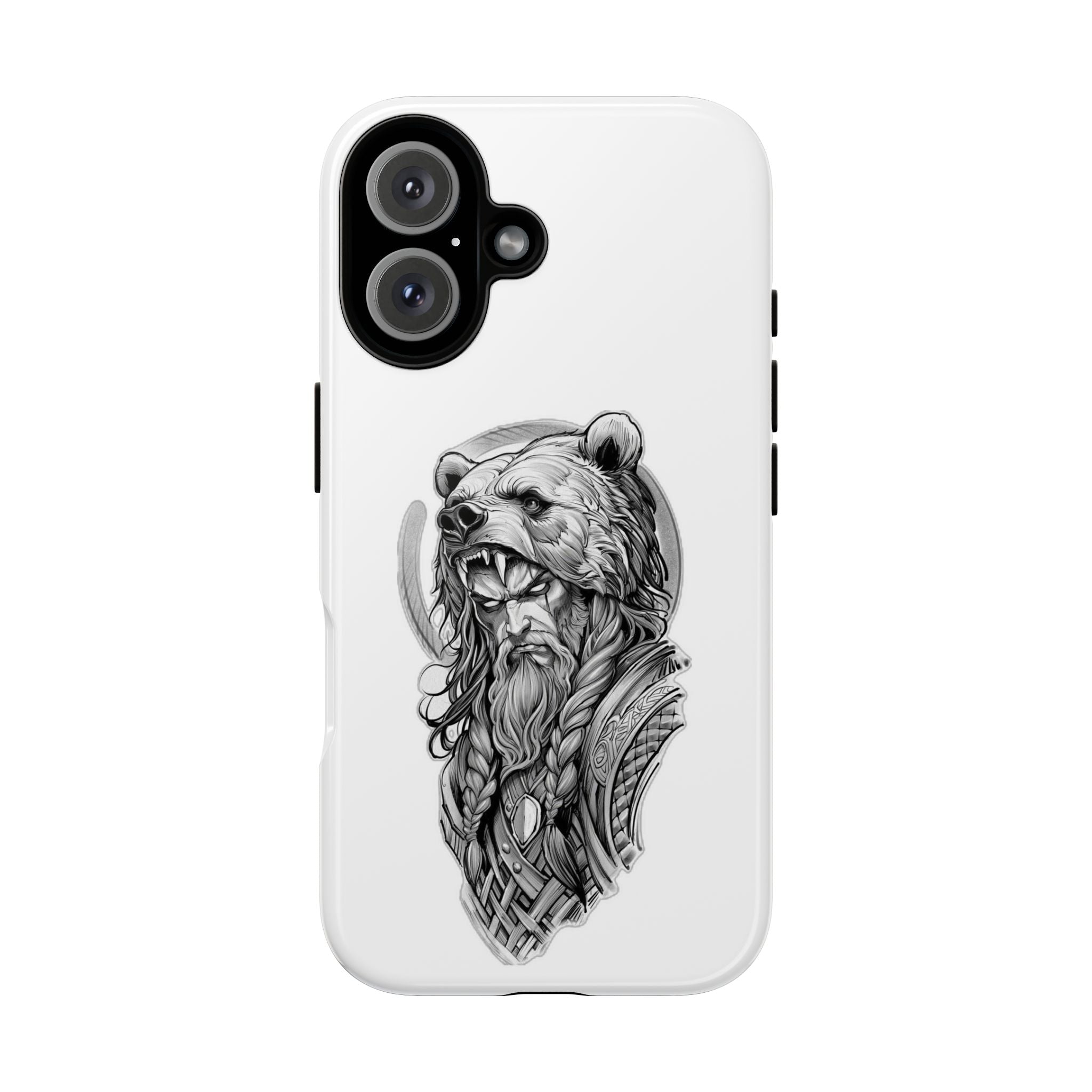 Viking Berserker Bear – Norse Warrior iPhone Case