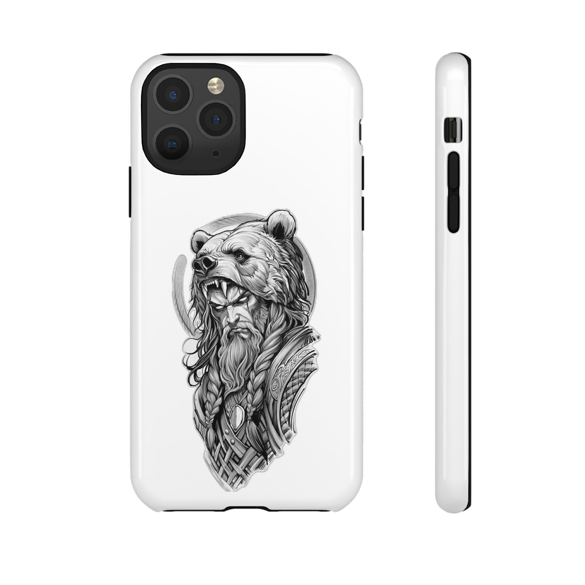 Viking Berserker Bear – Norse Warrior iPhone Case