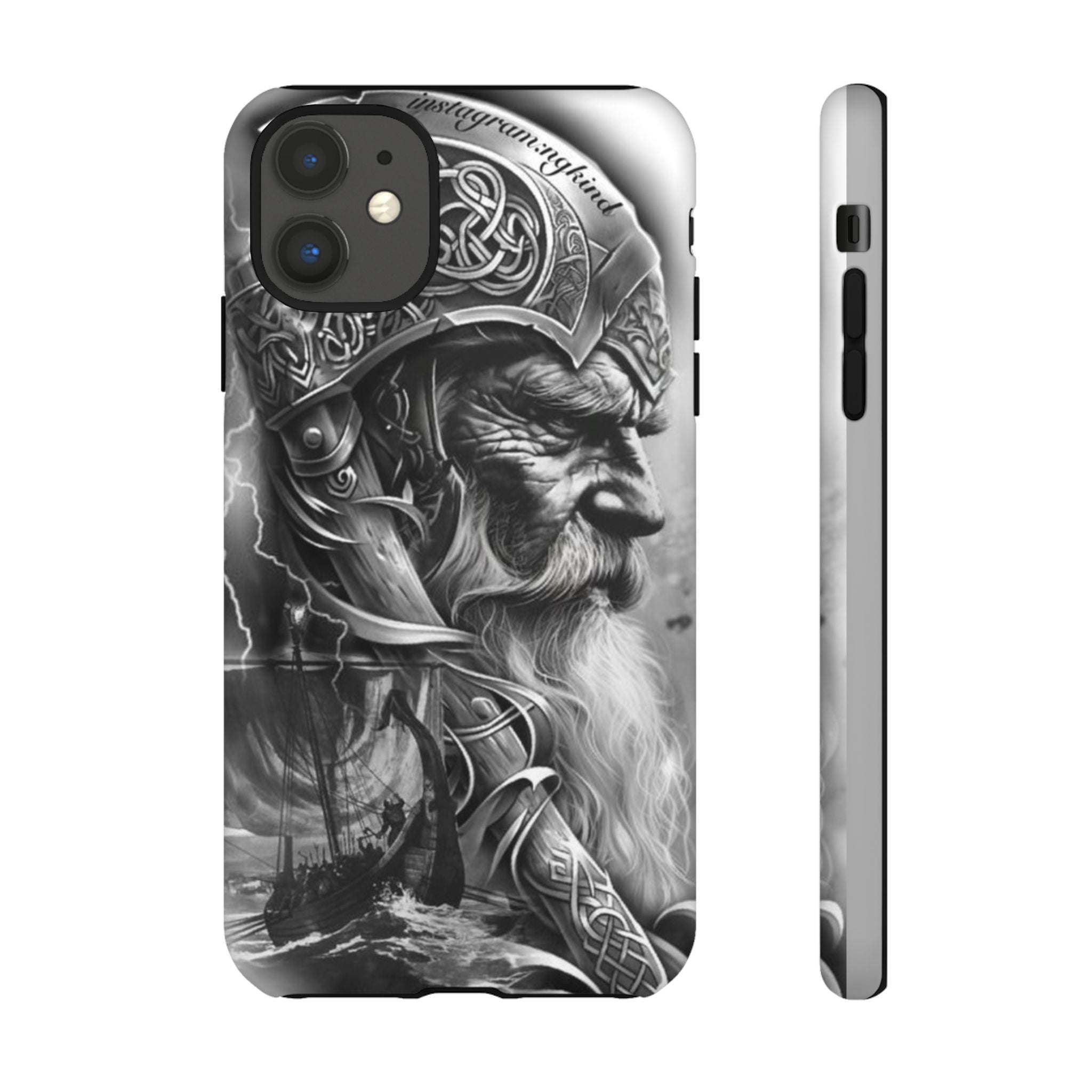 Viking Warrior & Longship – Norse Mythology iPhone Case