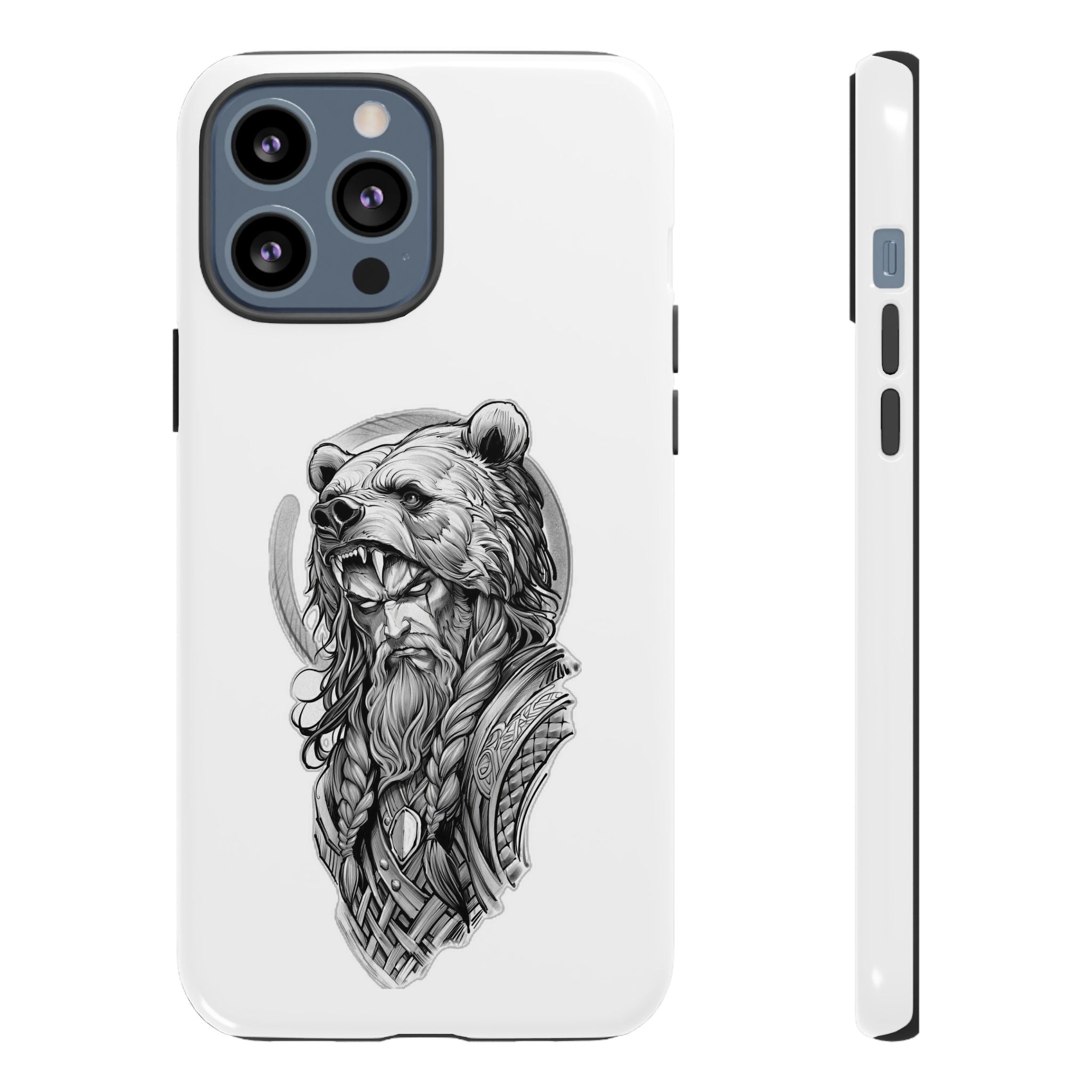 Viking Berserker Bear – Norse Warrior iPhone Case