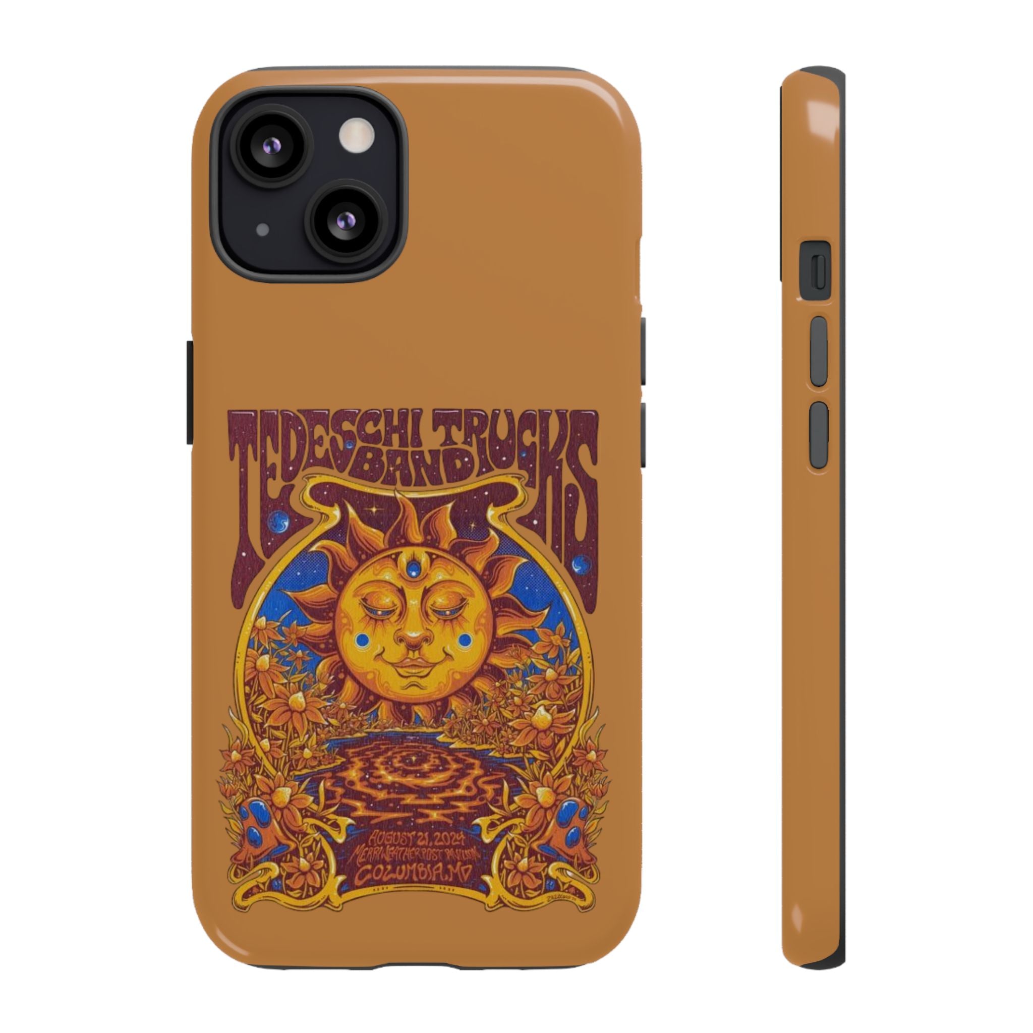 Mystic Sun & Flower Garden – Psychedelic Art iPhone Case