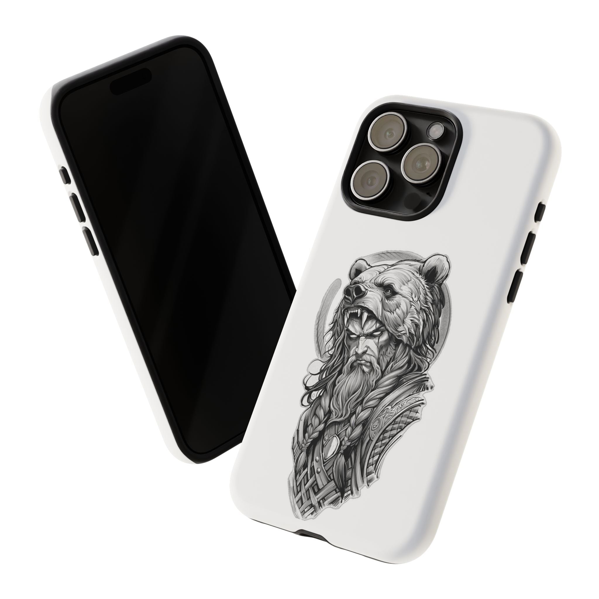 Viking Berserker Bear – Norse Warrior iPhone Case