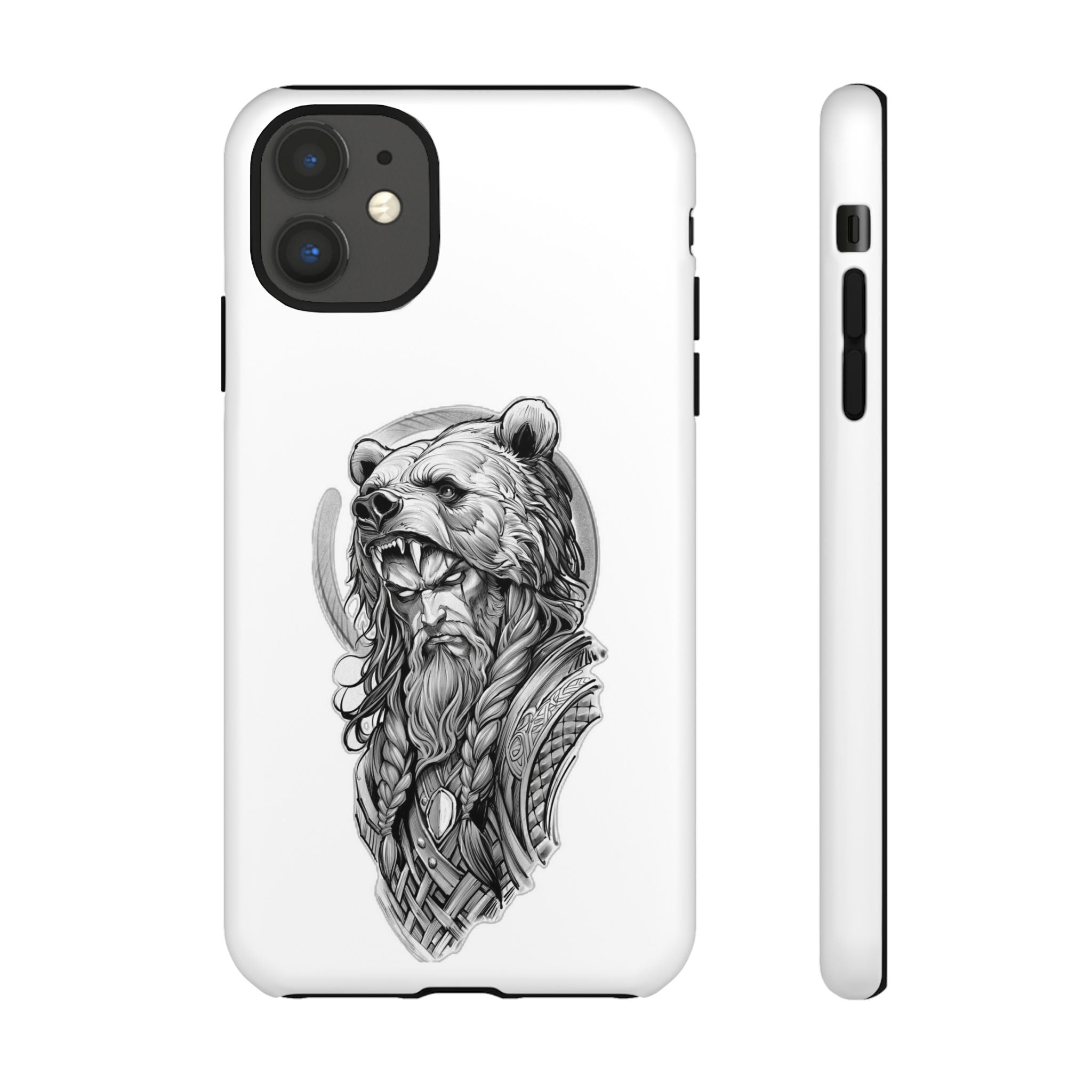 Viking Berserker Bear – Norse Warrior iPhone Case
