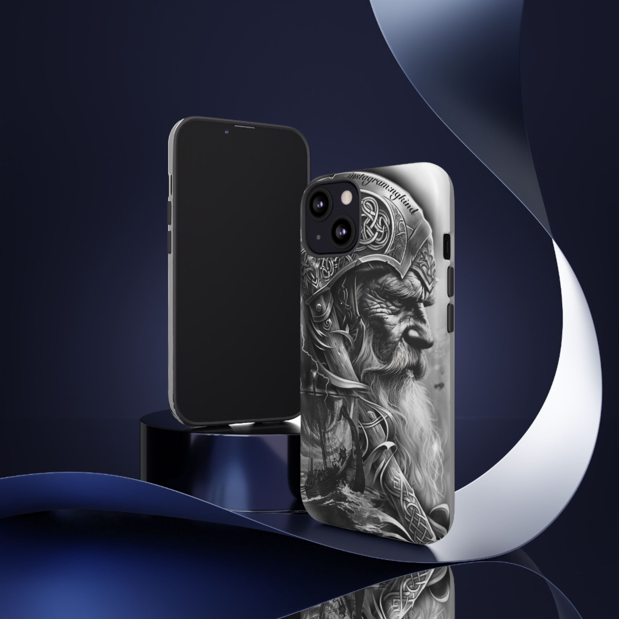 Viking Warrior & Longship – Norse Mythology iPhone Case