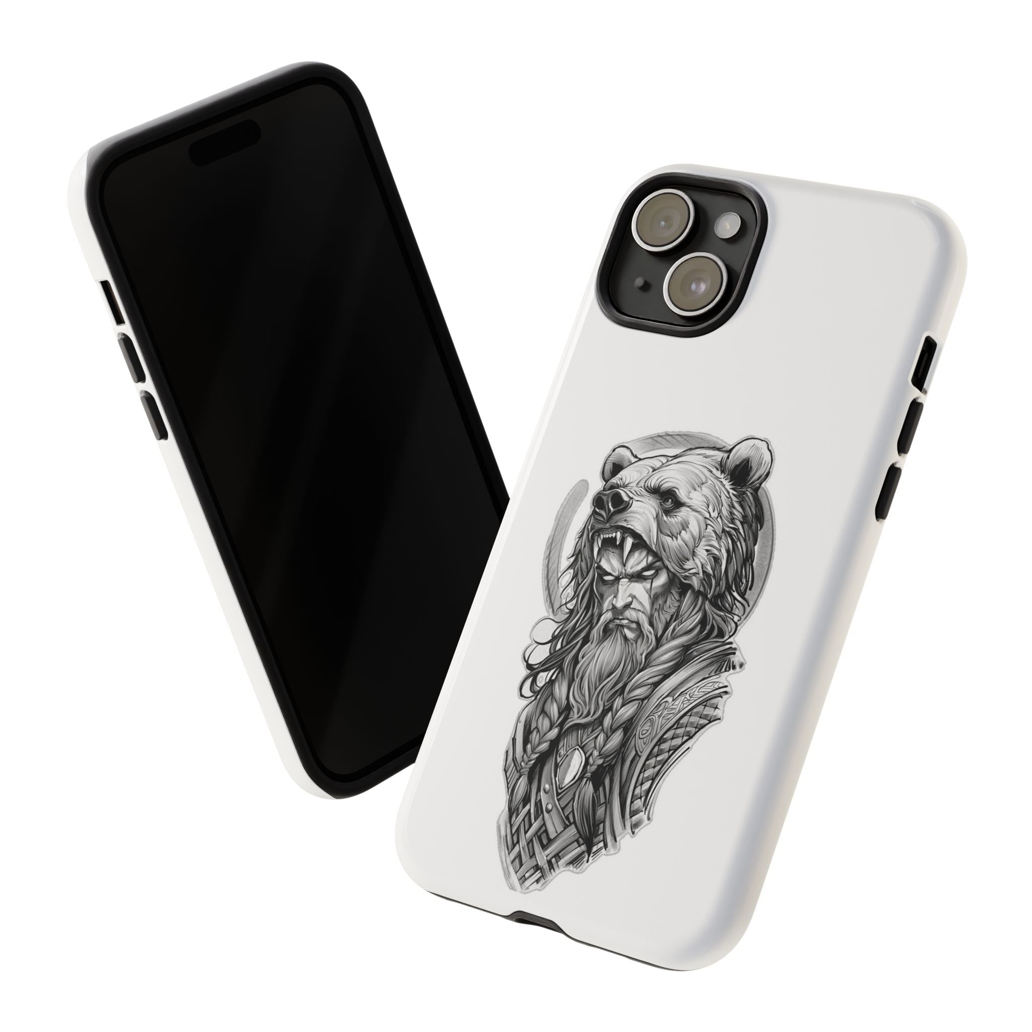Viking Berserker Bear – Norse Warrior iPhone Case