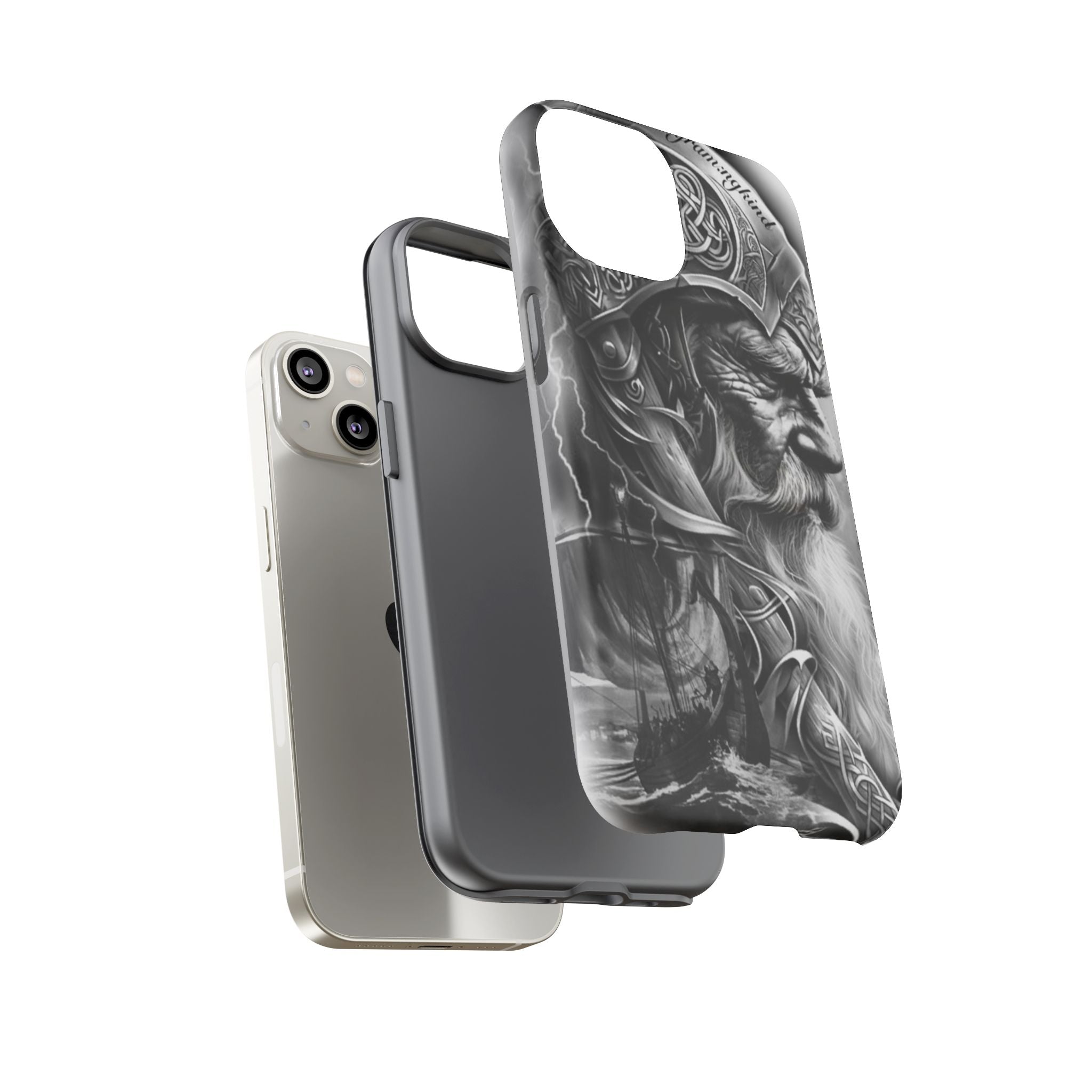 Viking Warrior & Longship – Norse Mythology iPhone Case