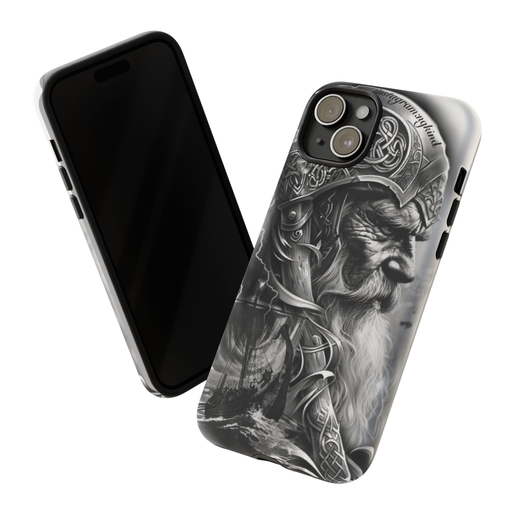 Viking Warrior & Longship – Norse Mythology iPhone Case