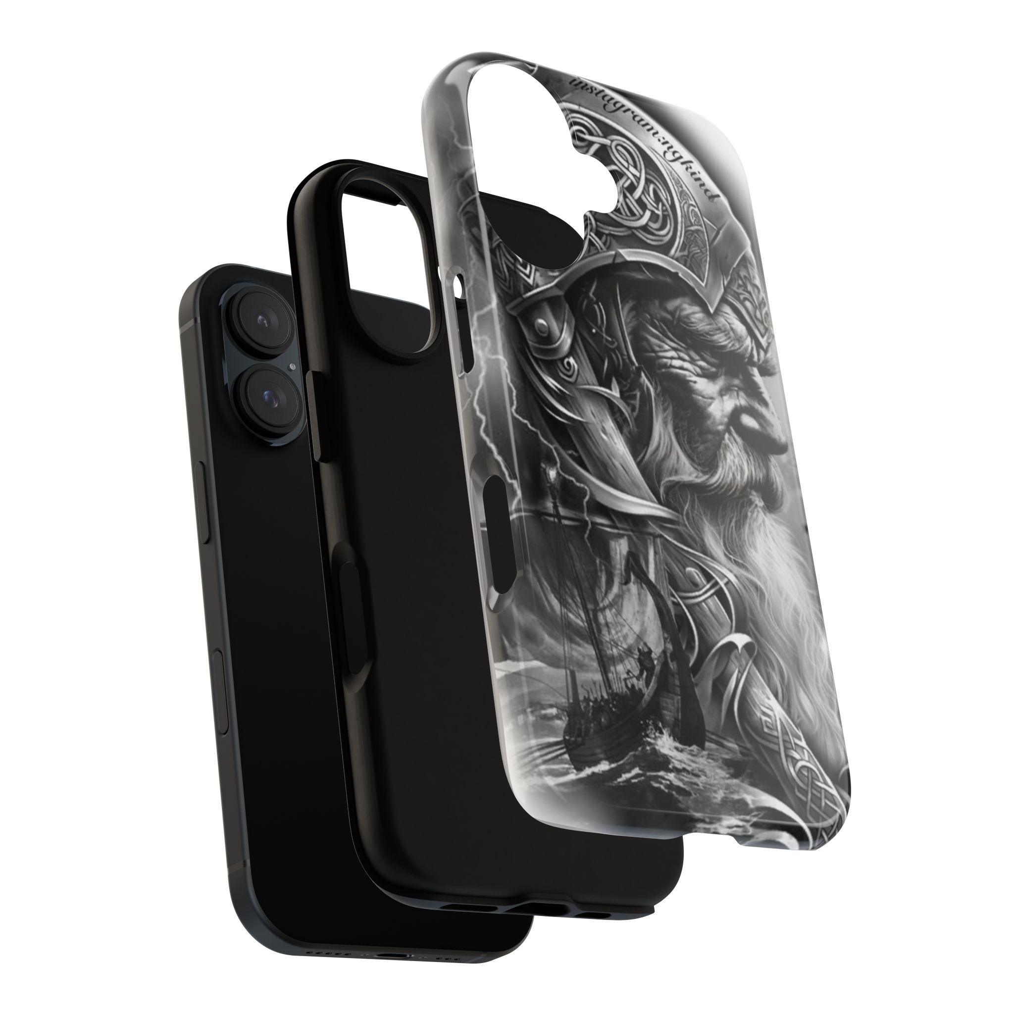 Viking Warrior & Longship – Norse Mythology iPhone Case