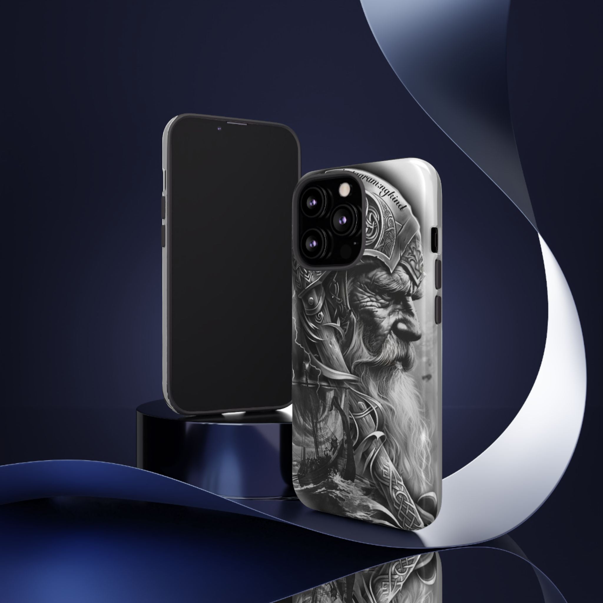Viking Warrior & Longship – Norse Mythology iPhone Case