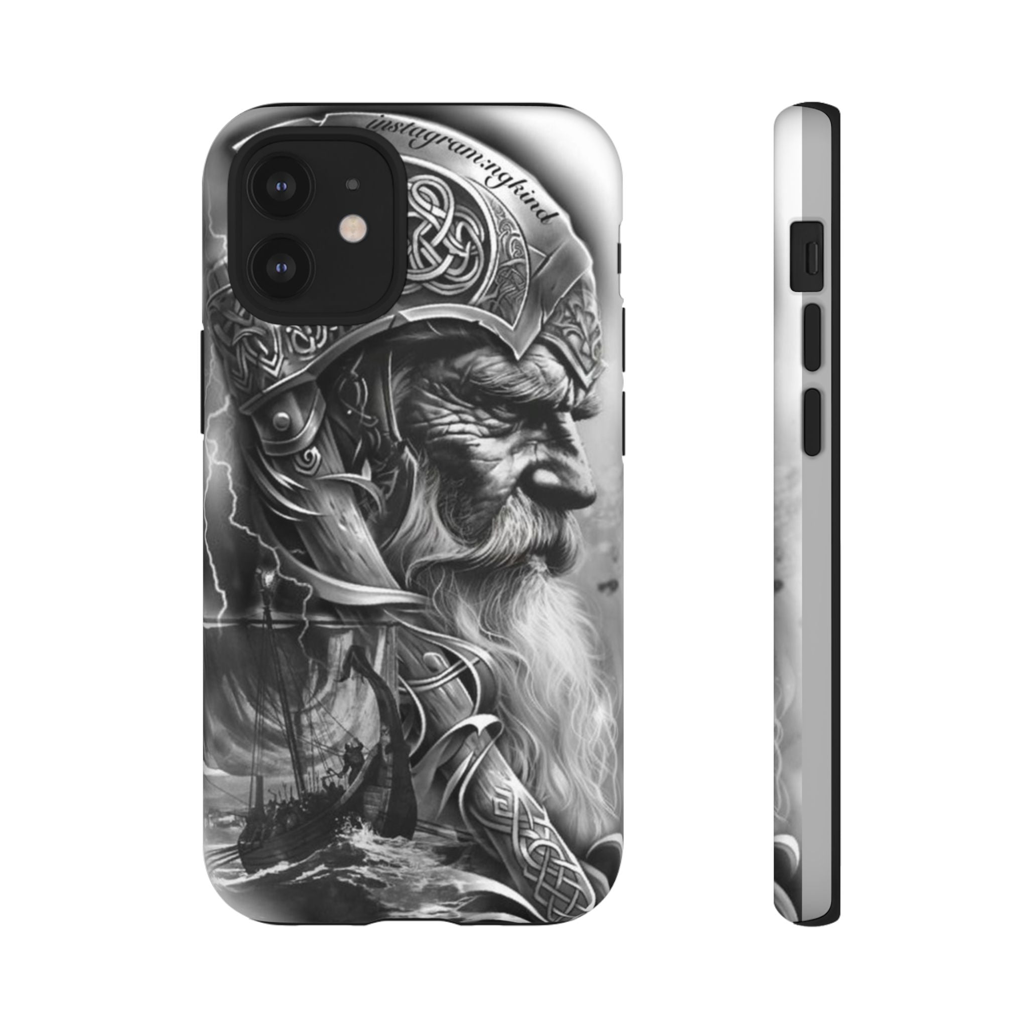 Viking Warrior & Longship – Norse Mythology iPhone Case