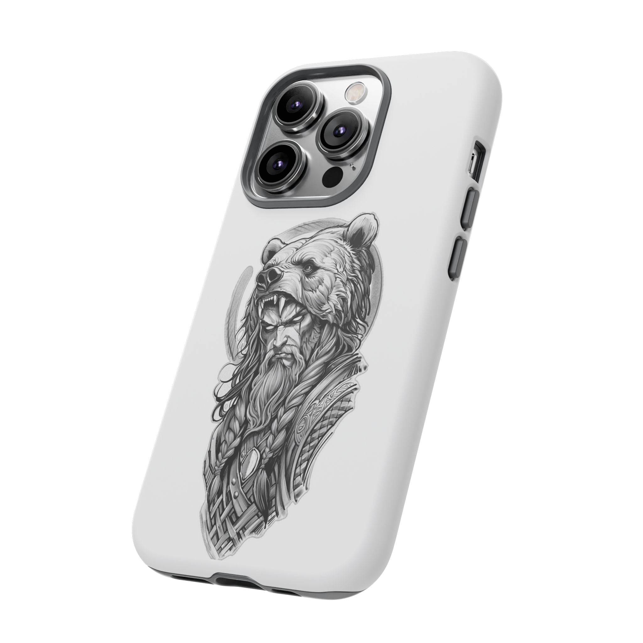Viking Berserker Bear – Norse Warrior iPhone Case