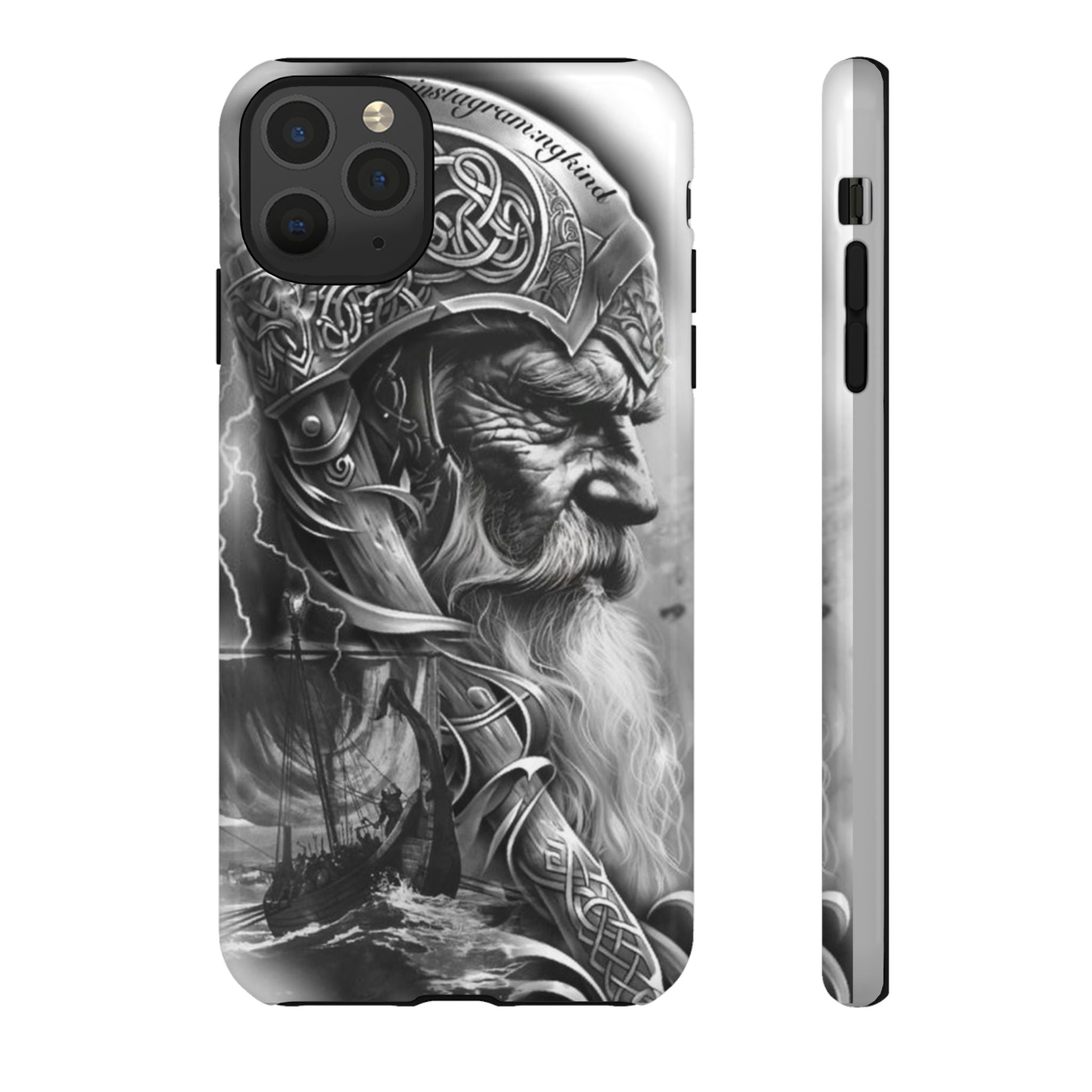 Viking Warrior & Longship – Norse Mythology iPhone Case