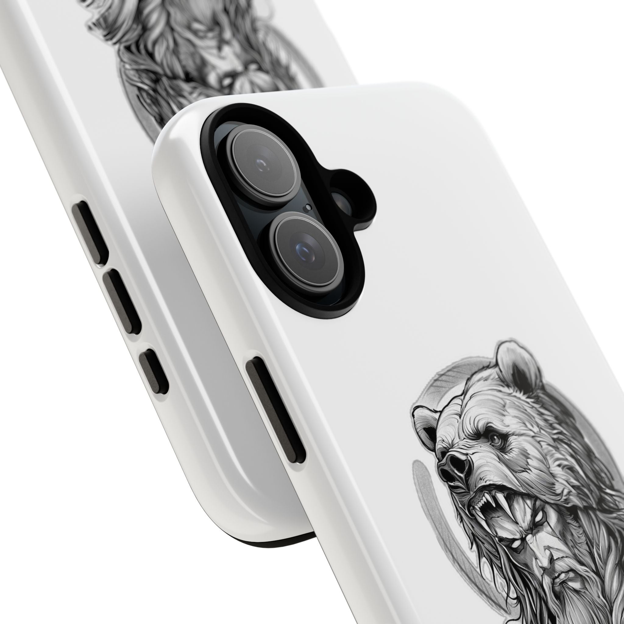 Viking Berserker Bear – Norse Warrior iPhone Case